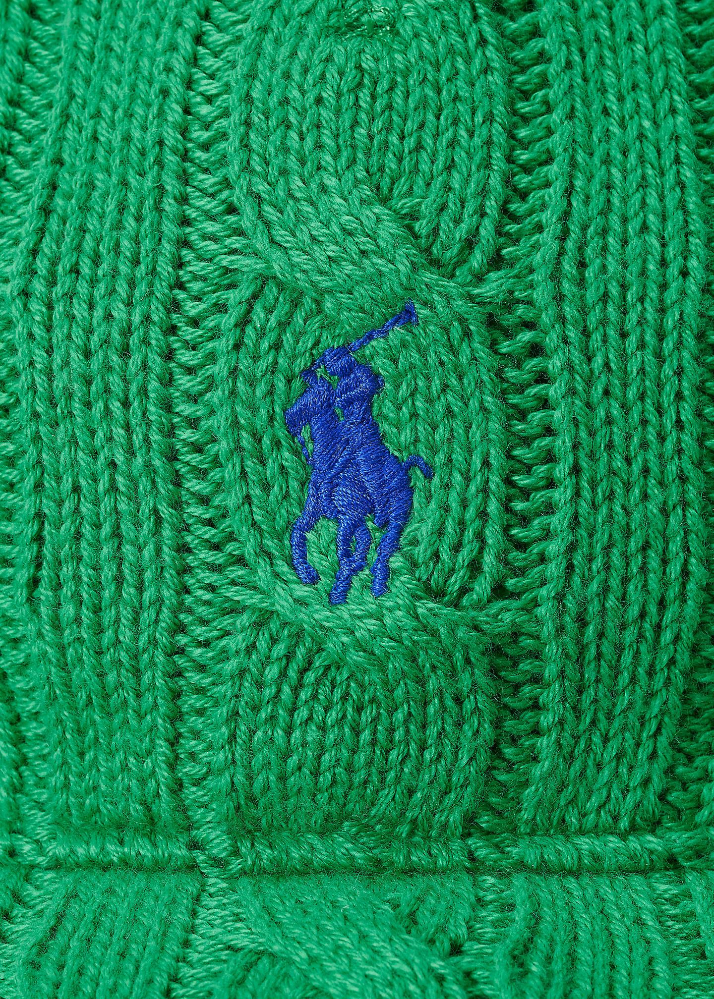 Baumwoll-Baseballkappe mit Zopfmuster - RALPH LAUREN OUTLET