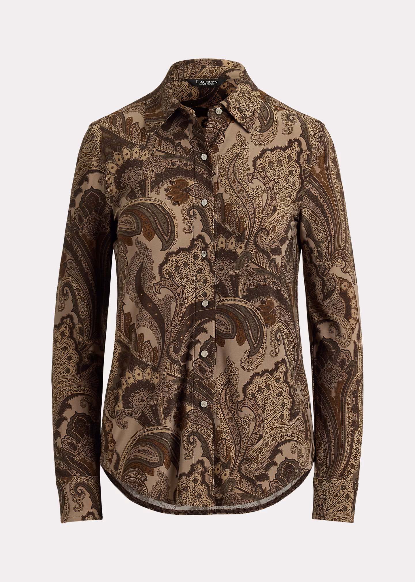 Slim-Fit Jerseyhemd mit Paisley-Motiv - RALPH LAUREN OUTLET