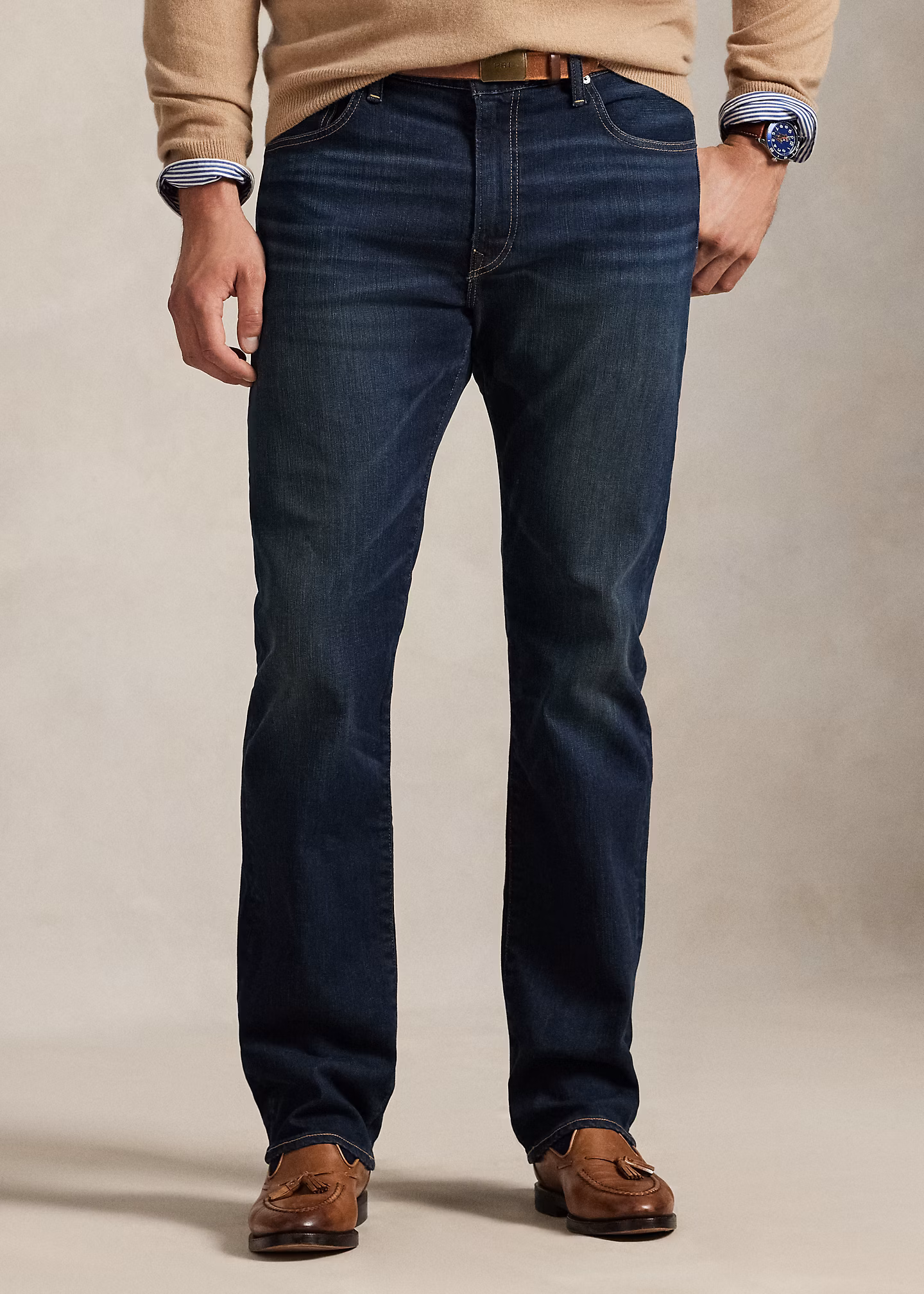 Straight-Fit Jeans Hampton mit Polo Pony - RALPH LAUREN OUTLET
