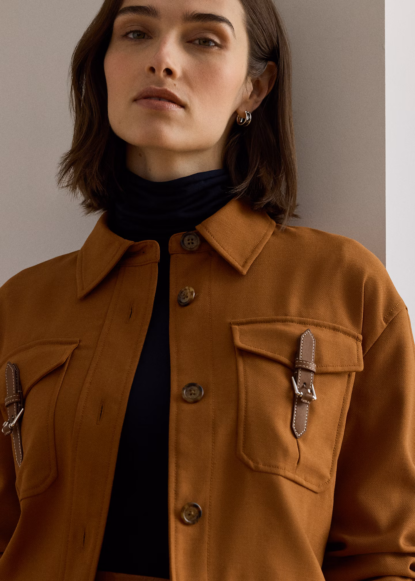 Verkürzte Serge-Jacke mit Schnallen - RALPH LAUREN OUTLET