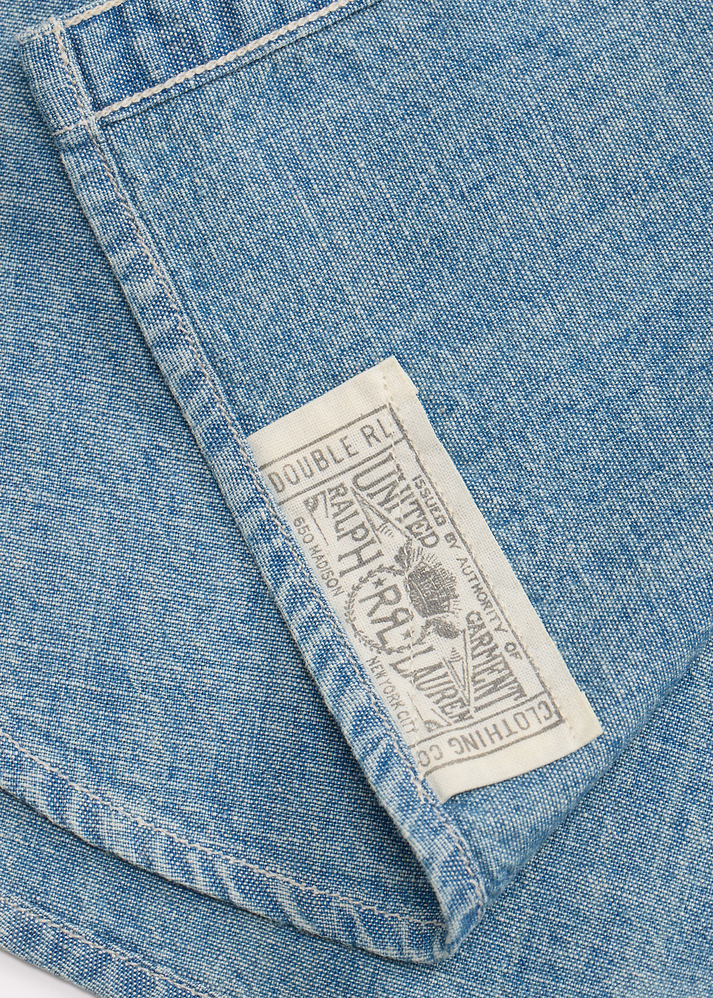 Chambray-Arbeitshemd in Indigo - RALPH LAUREN OUTLET