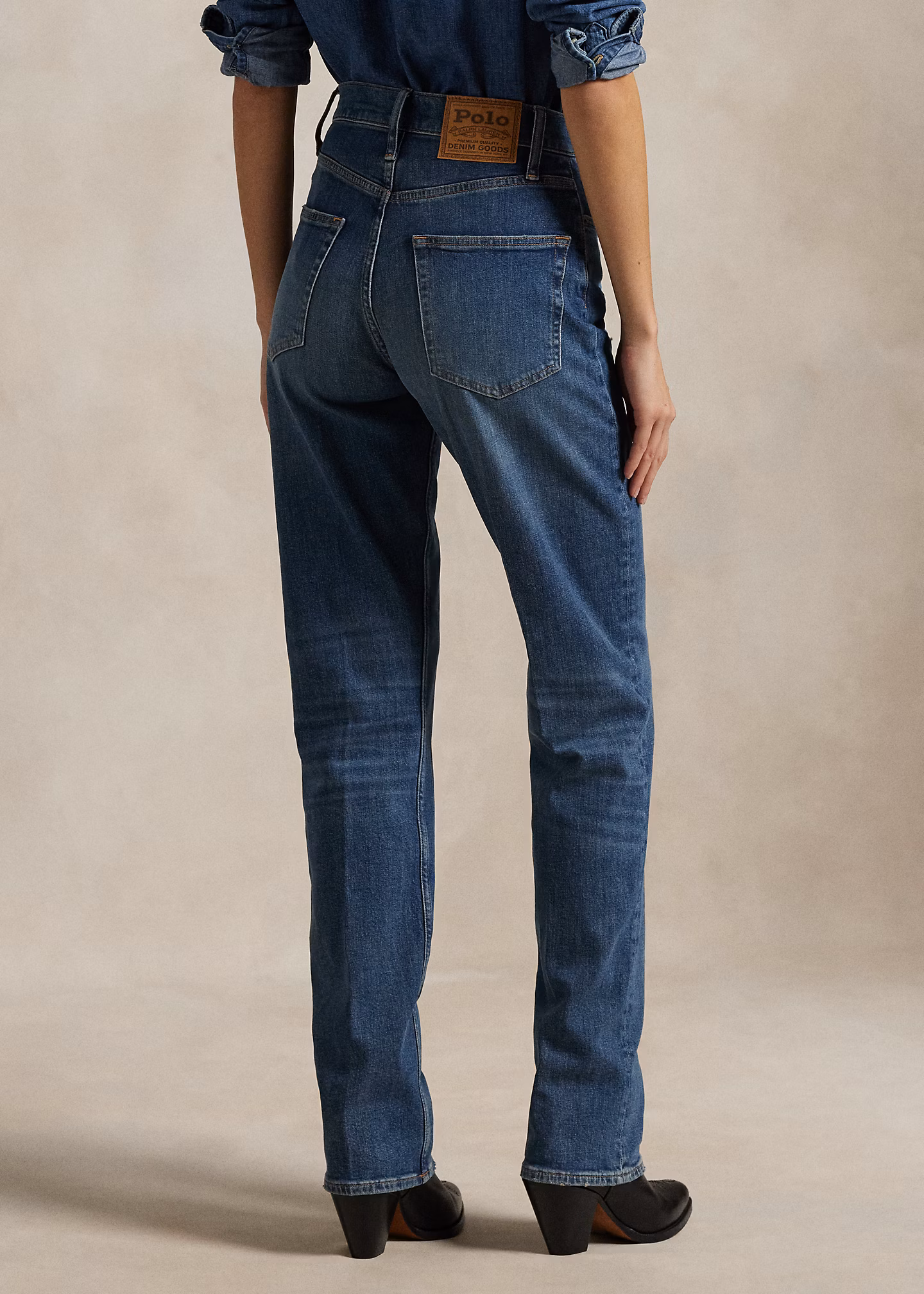Straight-Fit Jeans mit hoher Leibhöhe - RALPH LAUREN OUTLET