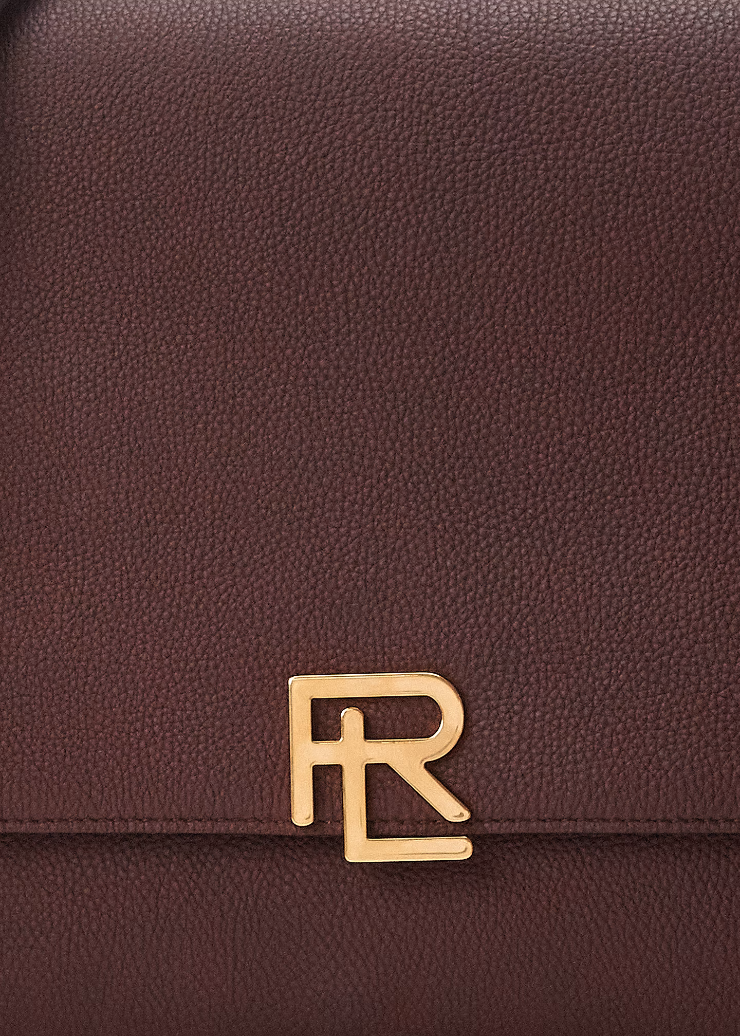 Umhängetasche RL aus Kalbsnarbenleder - RALPH LAUREN OUTLET