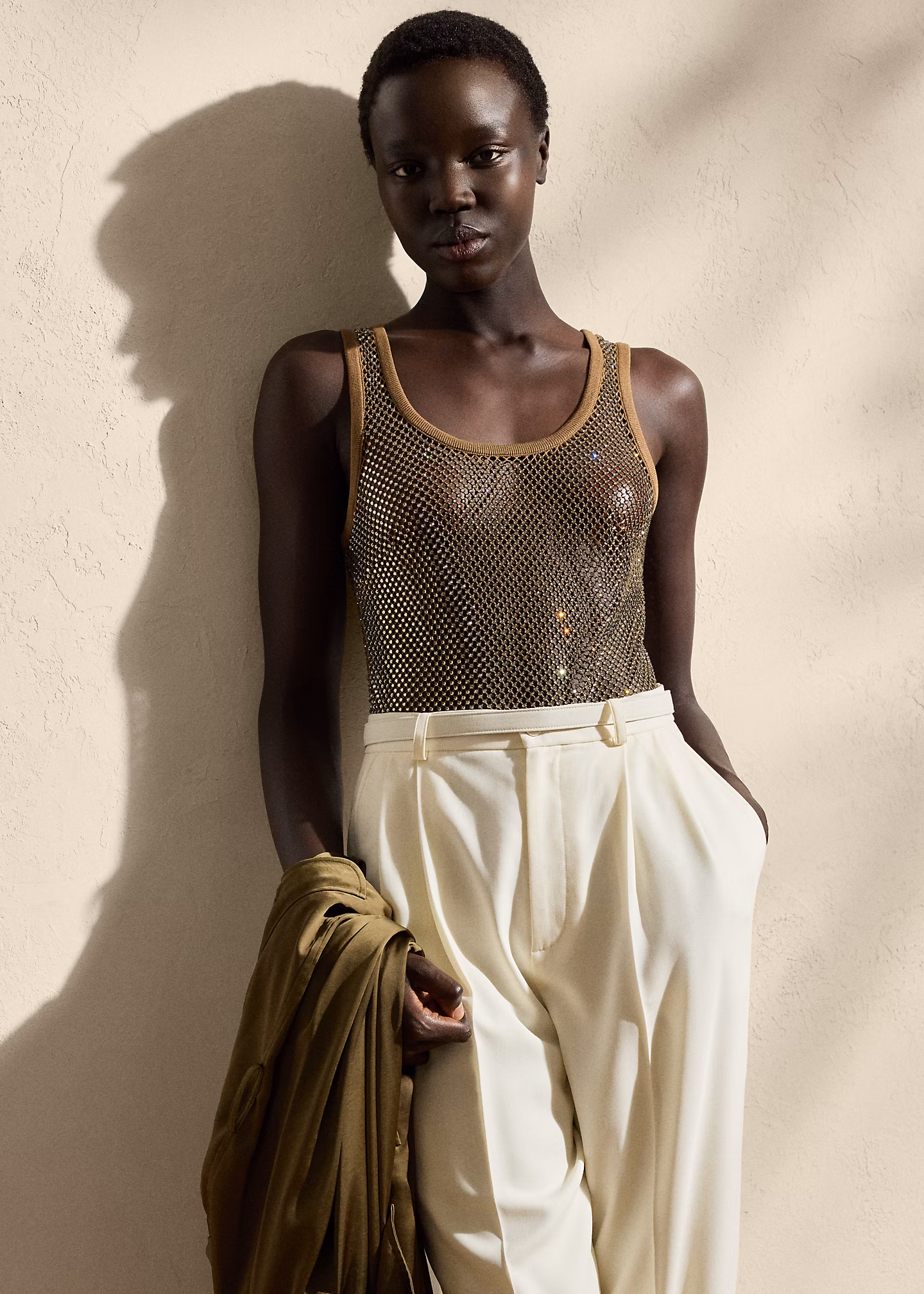 Verziertes Mesh-Tanktop Melony - RALPH LAUREN OUTLET