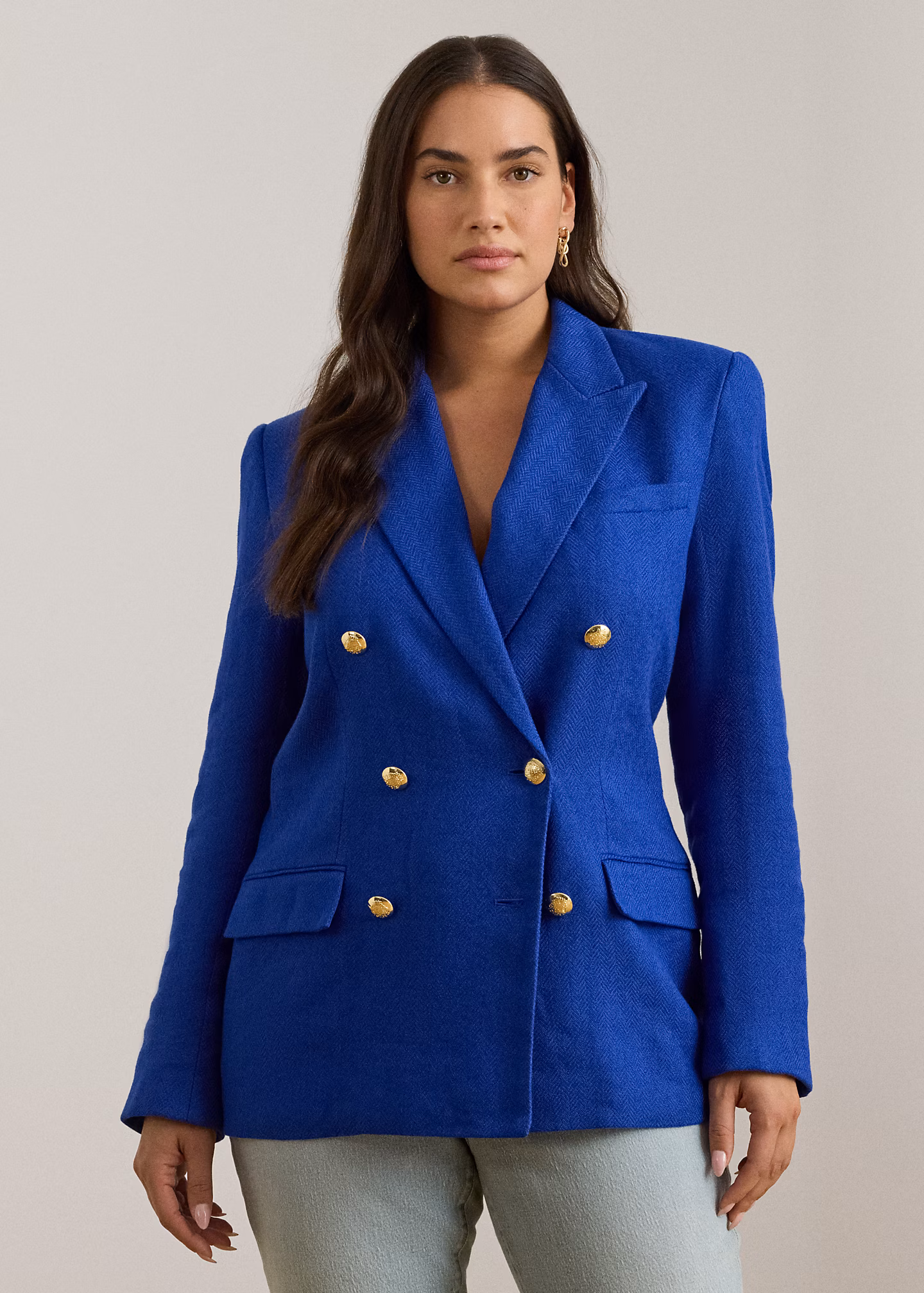 Zweireihiger Leinen-Baumwoll-Blazer - RALPH LAUREN OUTLET