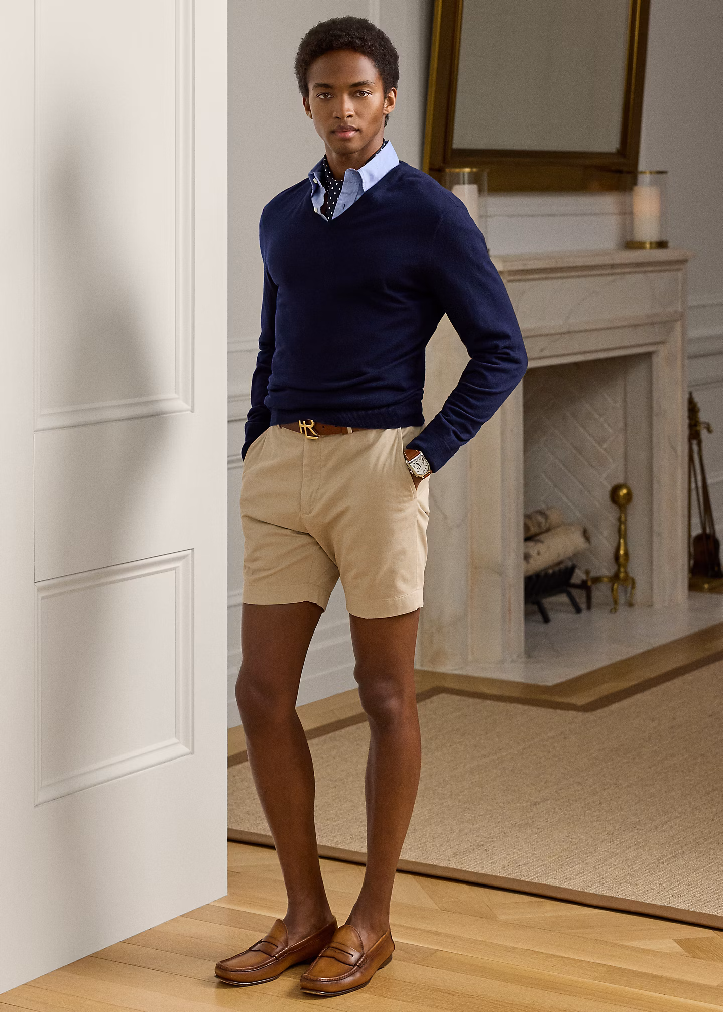 Handgeschneiderte Slim-Fit Chinoshorts - RALPH LAUREN OUTLET