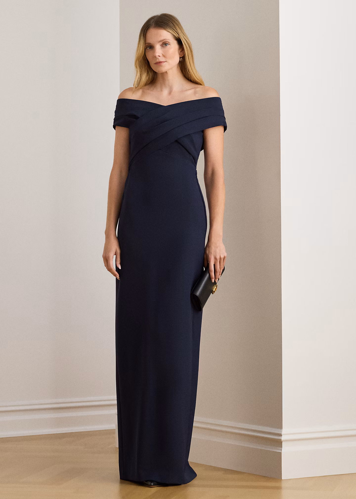 Schulterfreies Crêpe-Abendkleid - RALPH LAUREN OUTLET