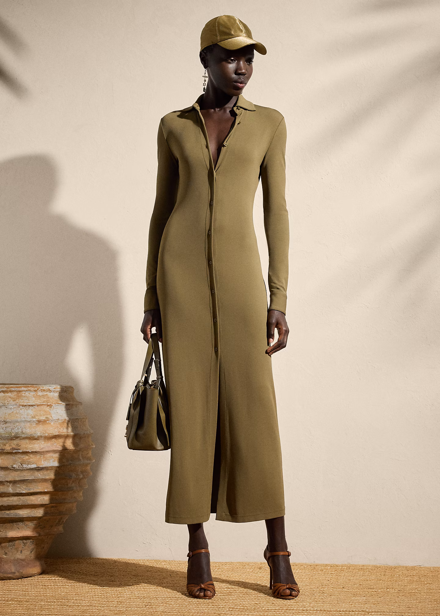 Langärmliges Tageskleid aus Jersey - RALPH LAUREN OUTLET