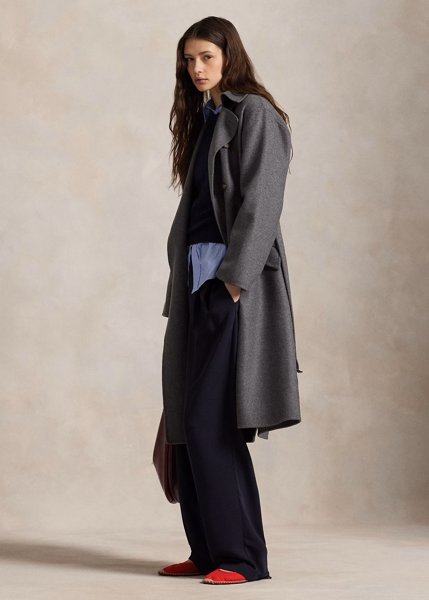 Zweireihiger Trenchcoat aus Kaschmir - RALPH LAUREN OUTLET