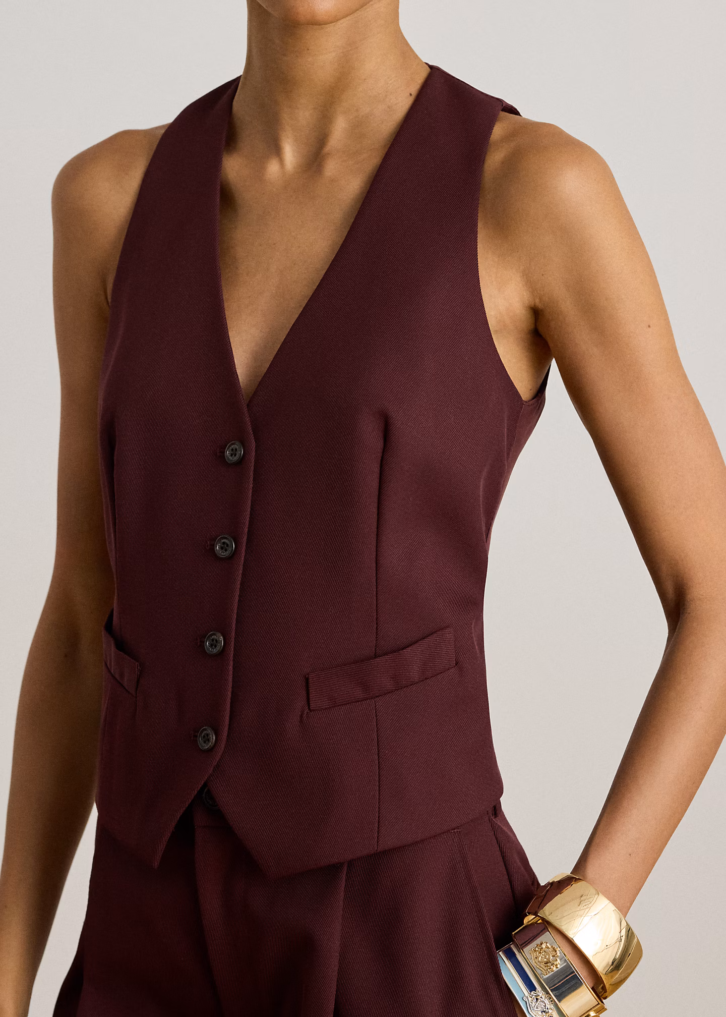 Twill-Weste aus  Wollmischung - RALPH LAUREN OUTLET