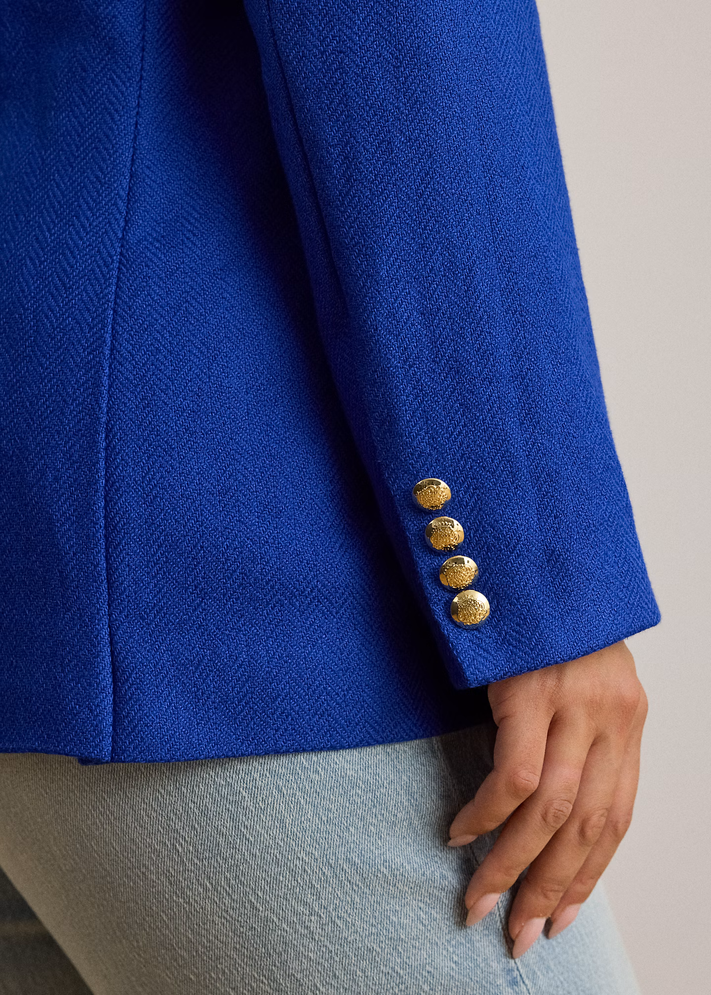 Zweireihiger Leinen-Baumwoll-Blazer - RALPH LAUREN OUTLET