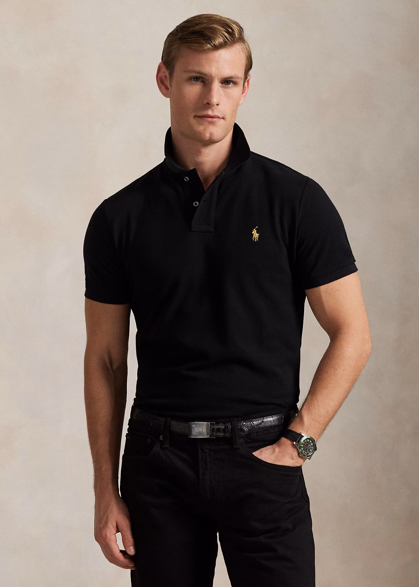 Custom-Slim-Fit Piqué-Poloshirt - RALPH LAUREN OUTLET