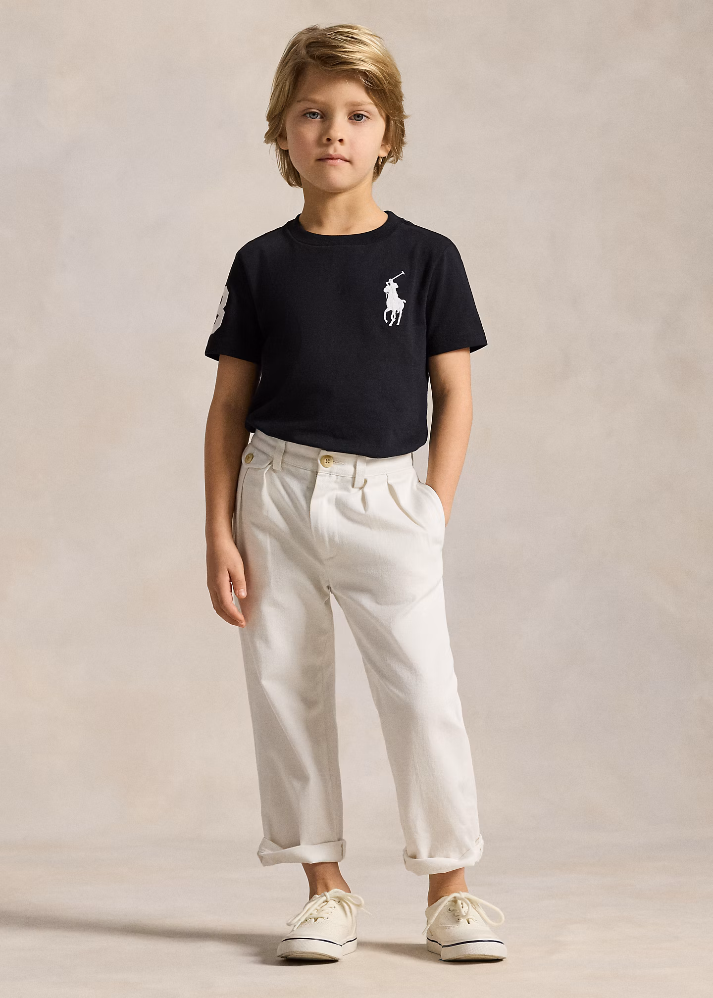 T-Shirt aus Baumwolljersey mit Big Pony - RALPH LAUREN OUTLET