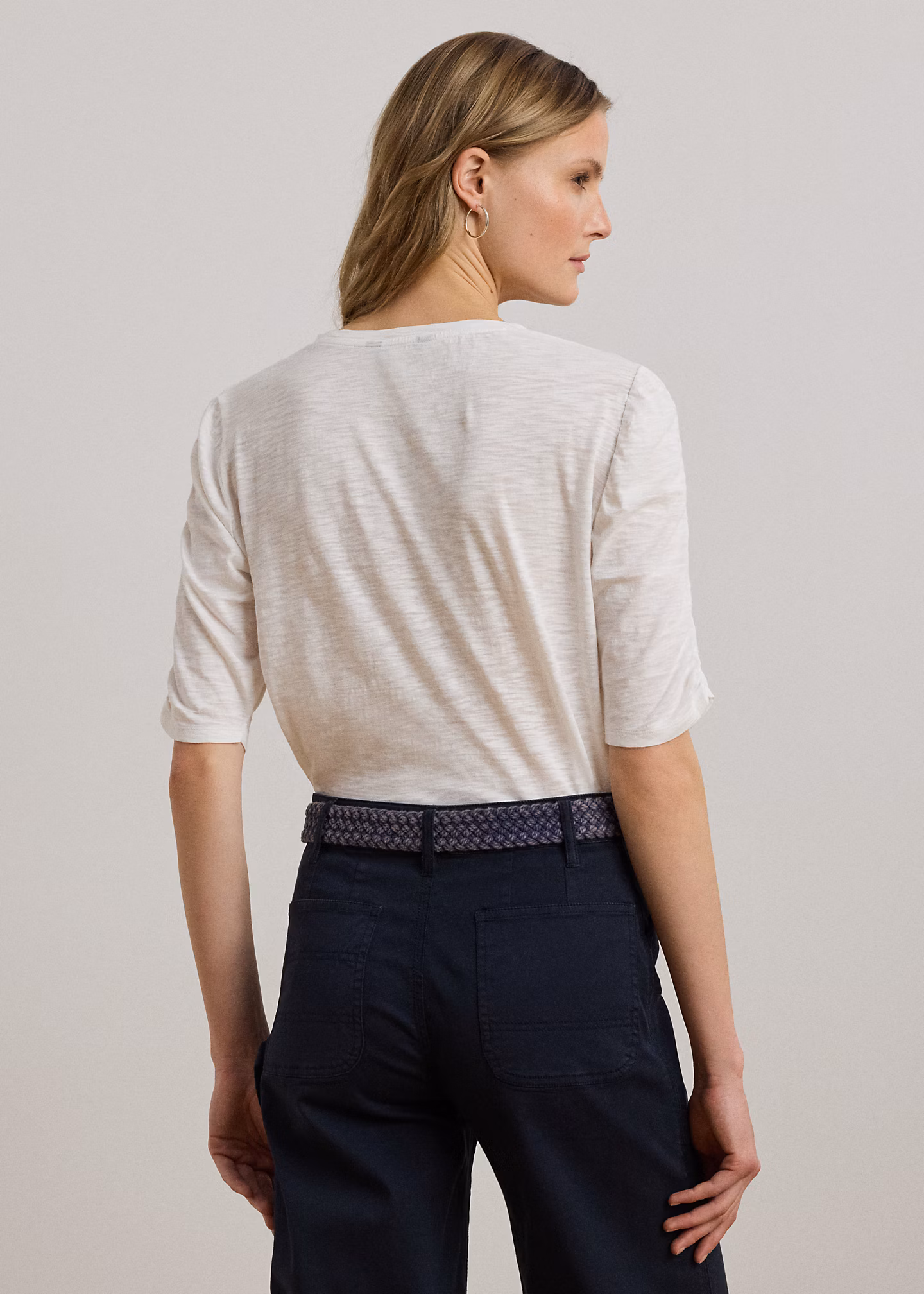 T-Shirt aus Flammgarn-Baumwolljersey - RALPH LAUREN OUTLET