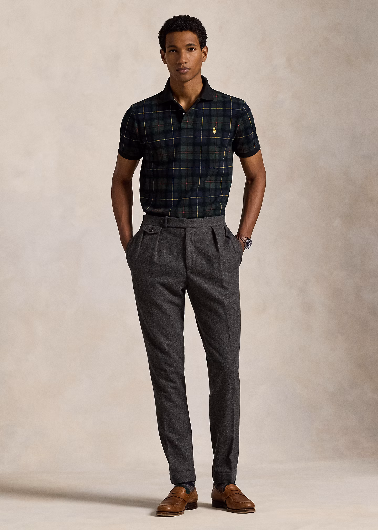 Das Poloshirt mit Polo-Tartanmuster - RALPH LAUREN OUTLET