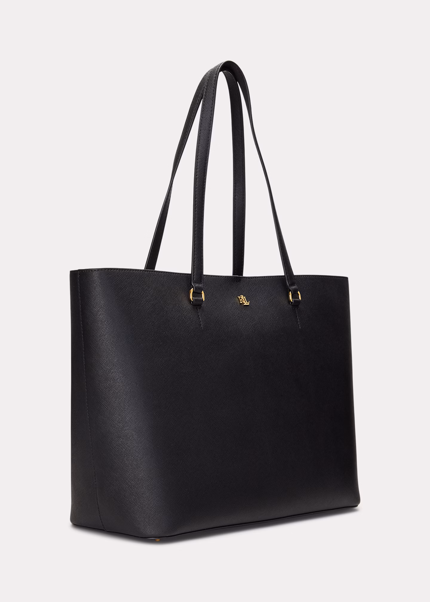 Schraffierte Ledertragetasche Karly - RALPH LAUREN OUTLET