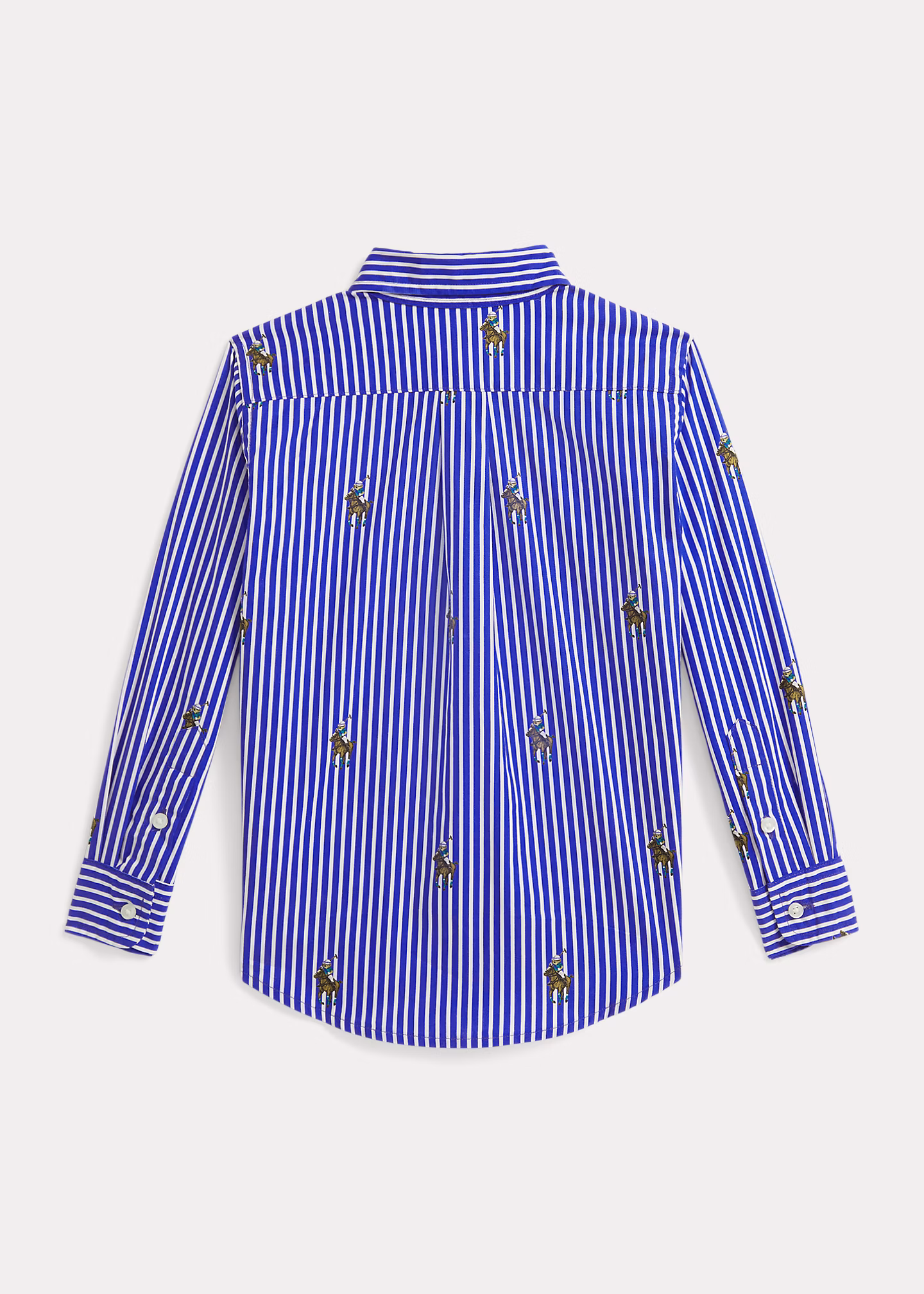 Gestreiftes Baumwollhemd mit Polo Bear - RALPH LAUREN OUTLET