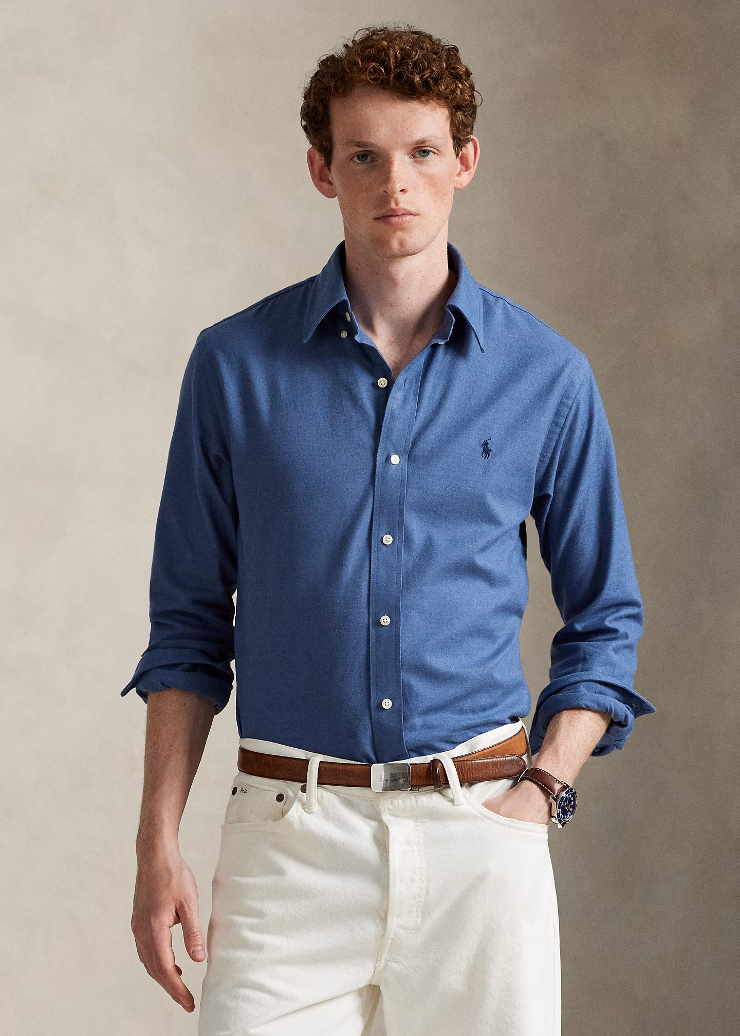 Custom-Fit Performance-Hemd aus Twill - RALPH LAUREN OUTLET