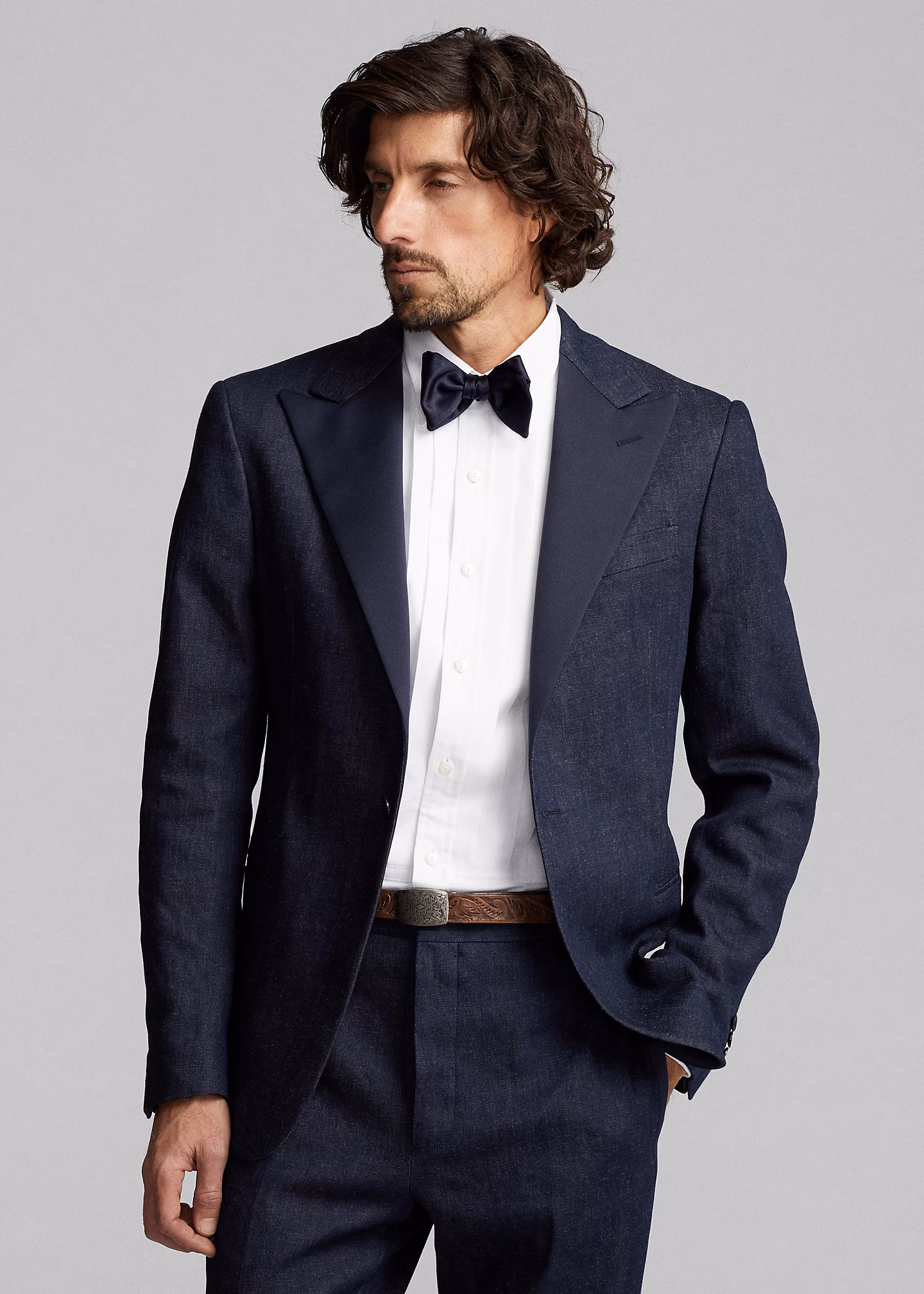 Denim-Smokingjacke in Indigo - RALPH LAUREN OUTLET