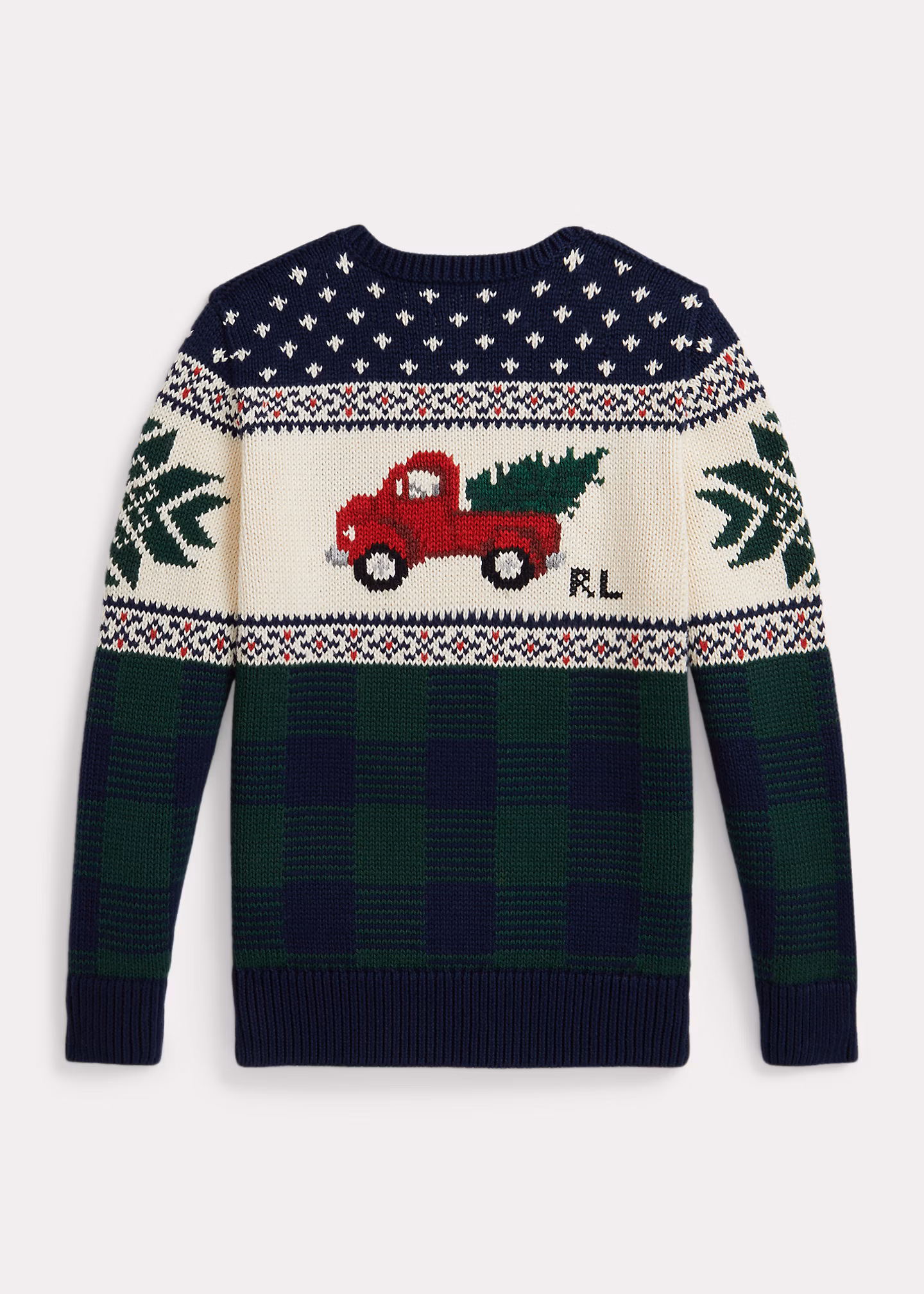 Baumwollpullover mit Truck-Intarsie - RALPH LAUREN OUTLET