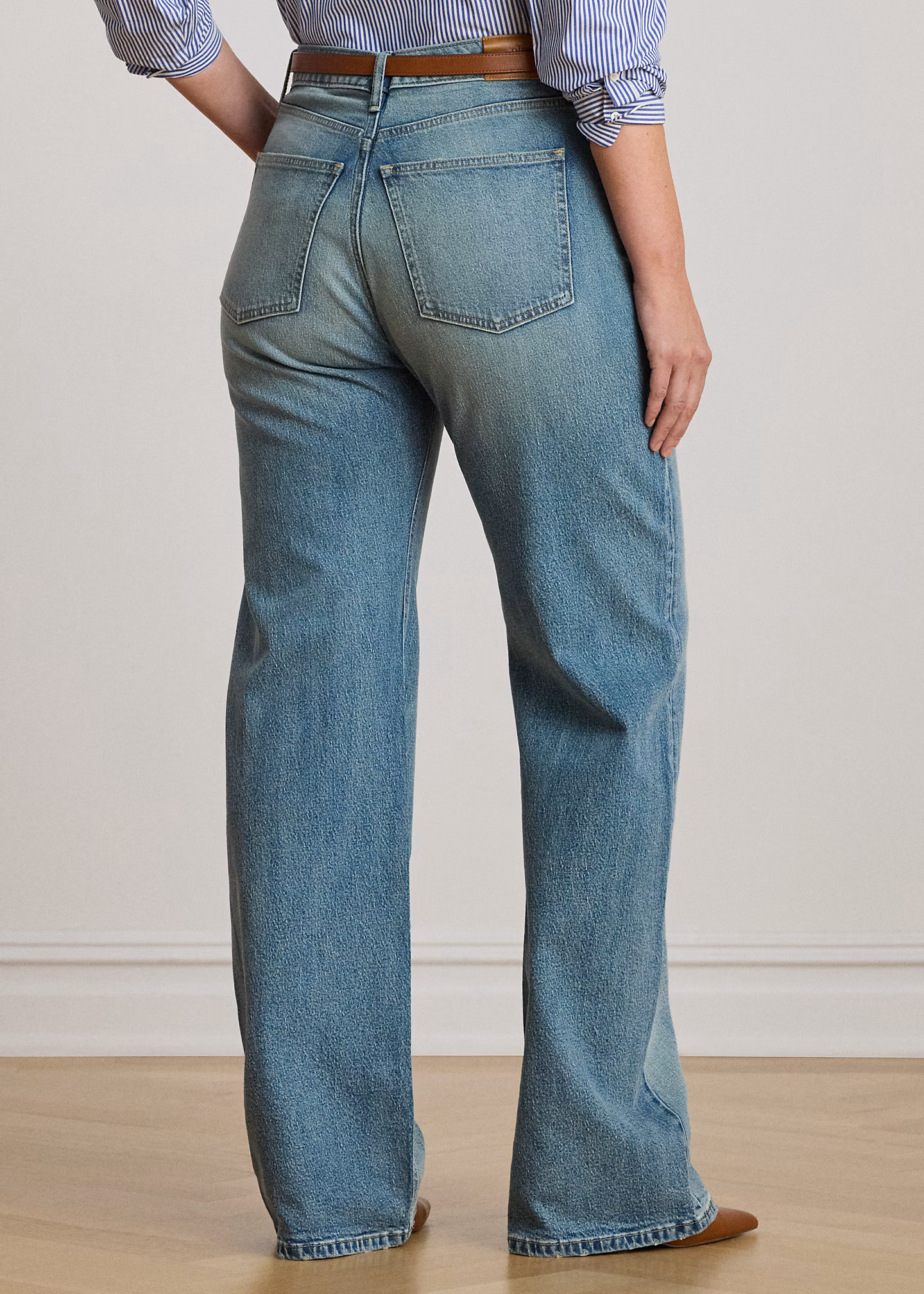 Straight-Fit Jeans mit weitem Bein - RALPH LAUREN OUTLET