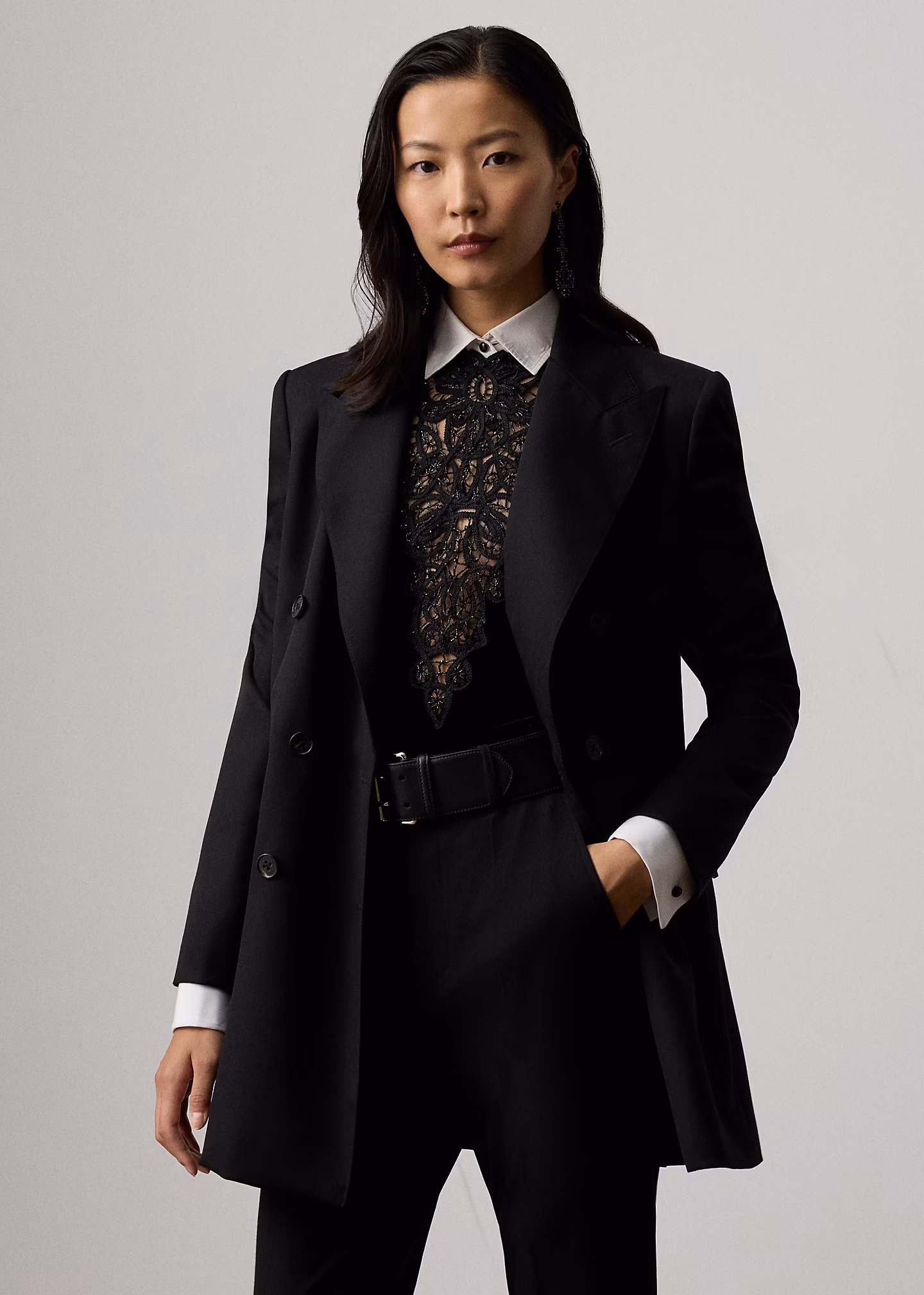 Jacke Varick aus Grain de Poudre - RALPH LAUREN OUTLET