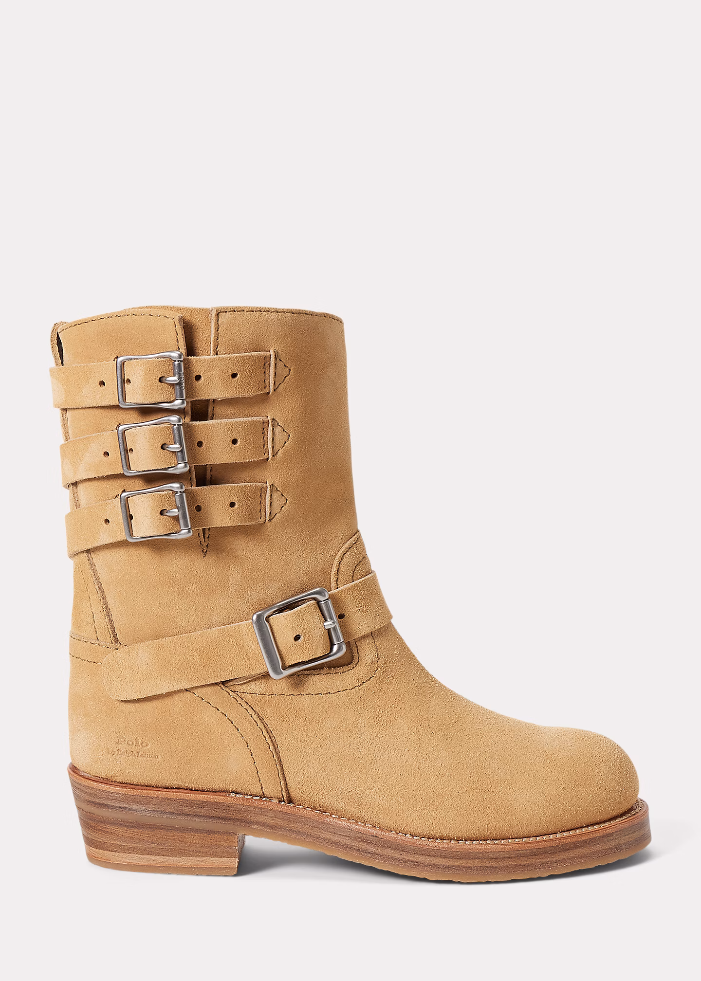 Biker-Stiefel aus Wildleder - RALPH LAUREN OUTLET