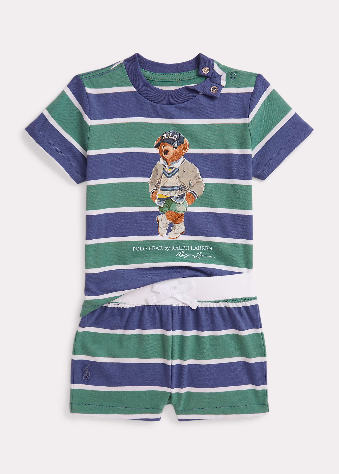 T-Shirt mit Polo Bear und Shorts im Set - RALPH LAUREN OUTLET