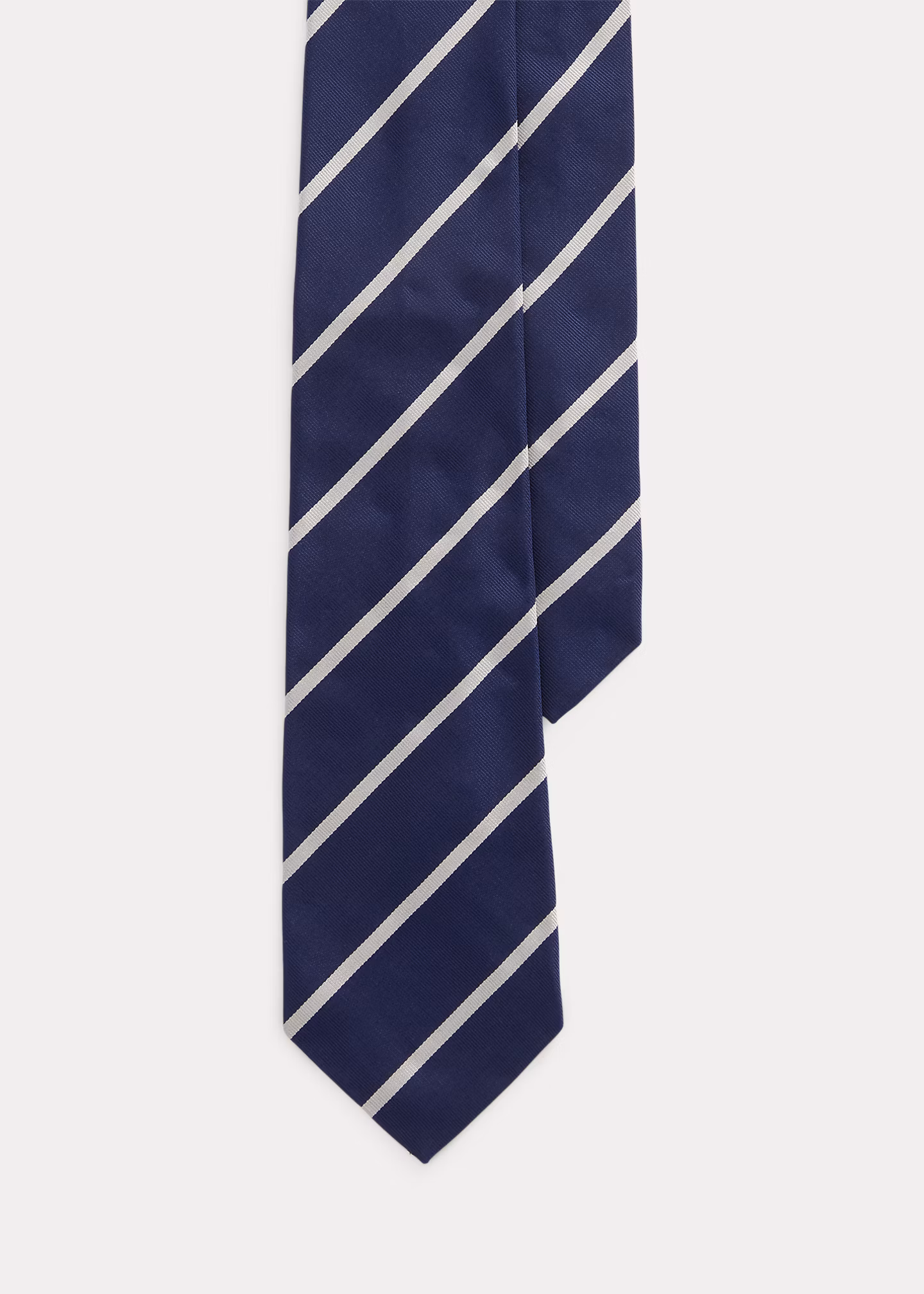 Gestreifte Krawatte aus Seidenrips - RALPH LAUREN OUTLET