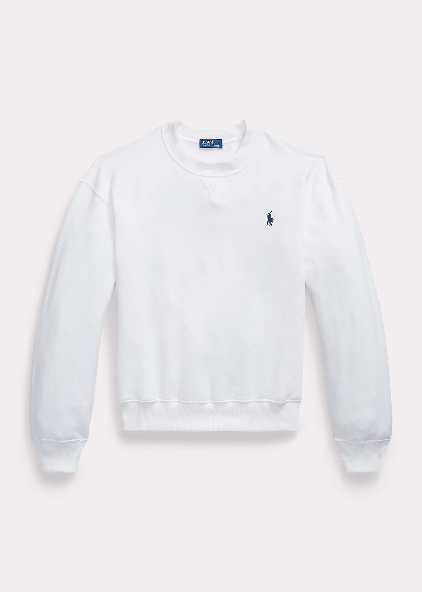 Leichter Rundhalspullover aus Fleece - RALPH LAUREN OUTLET