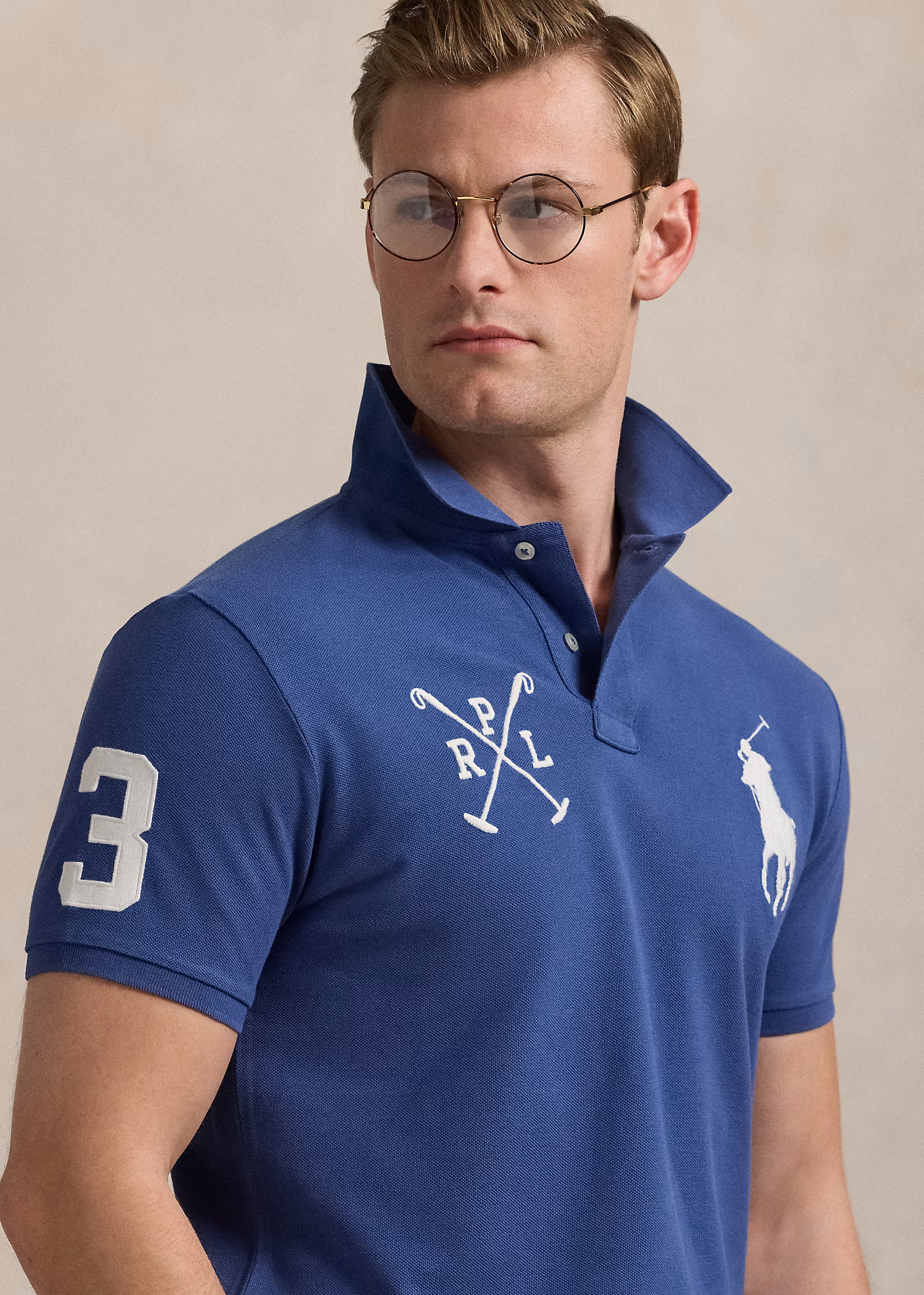 Custom-Slim Piqué-Poloshirt mit Big Pony - RALPH LAUREN OUTLET