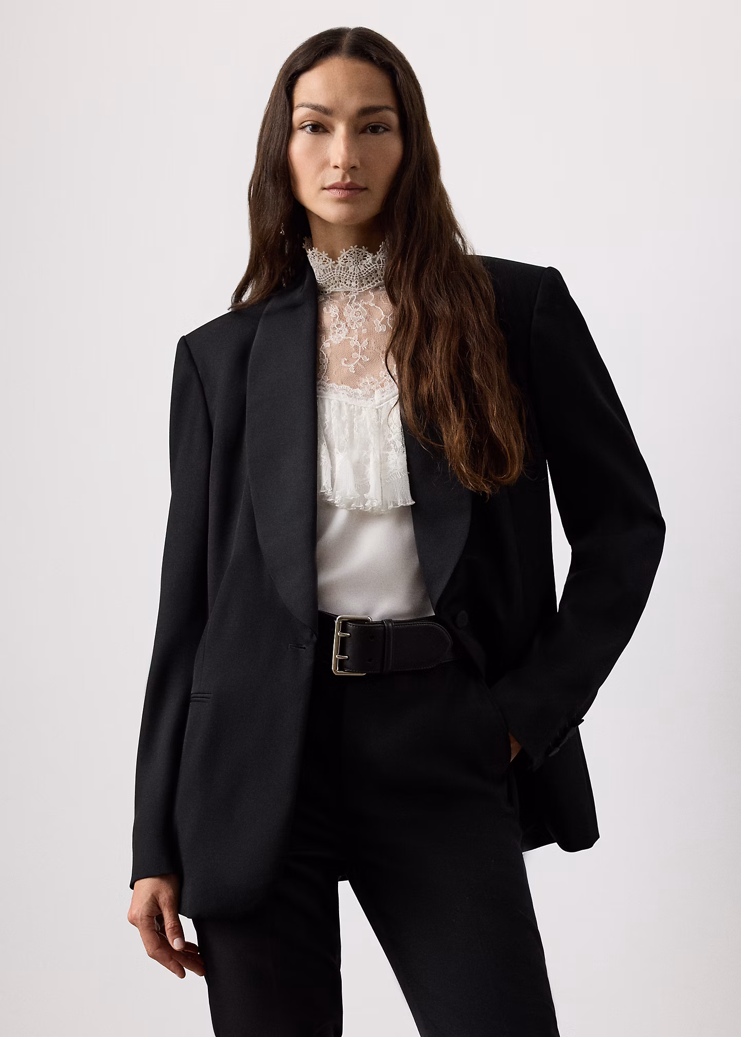 Smokingjacke Sutton aus Grain de Poudre - RALPH LAUREN OUTLET