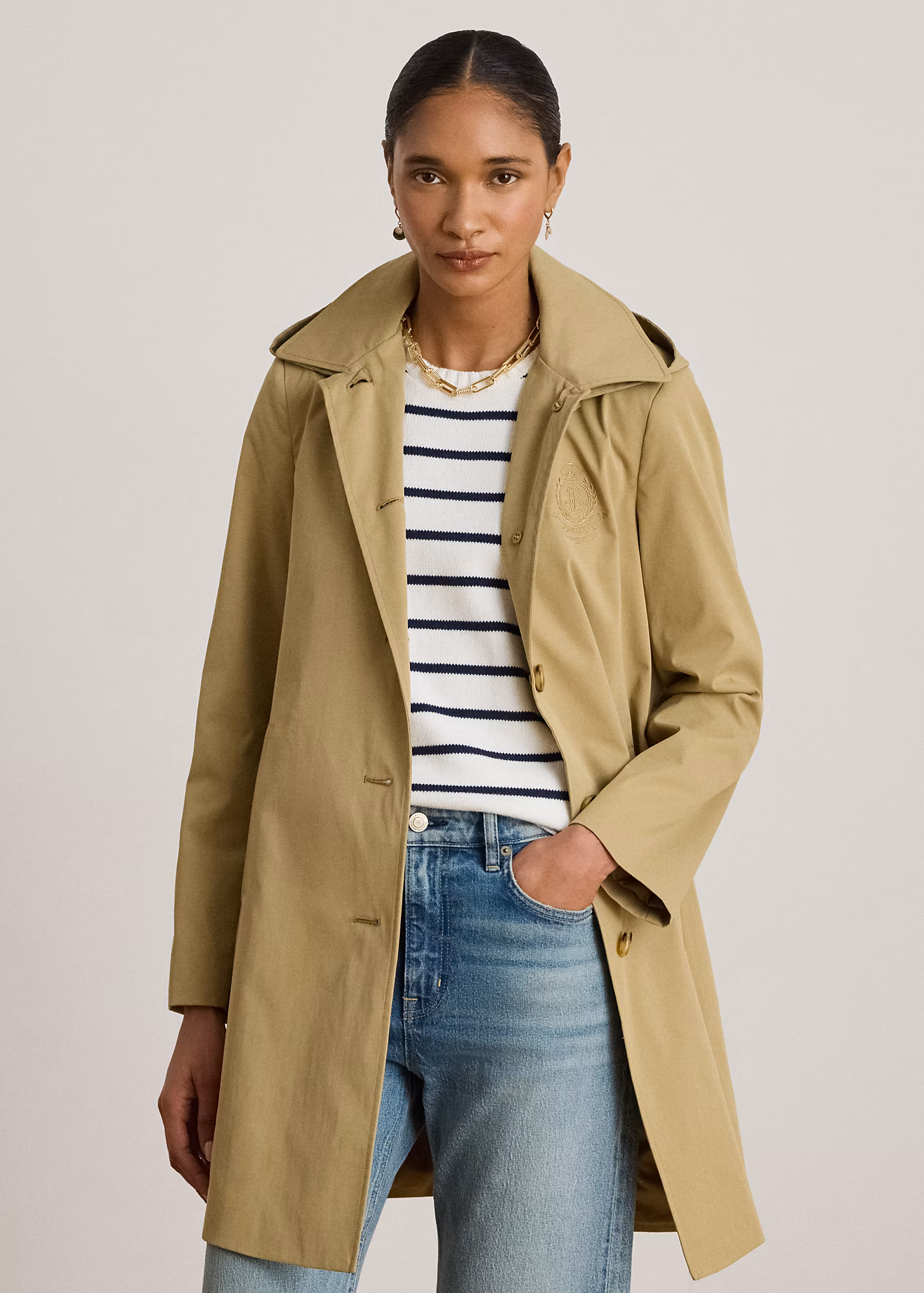 Balmacaan-Mantel mit gesticktem Wappen - RALPH LAUREN OUTLET