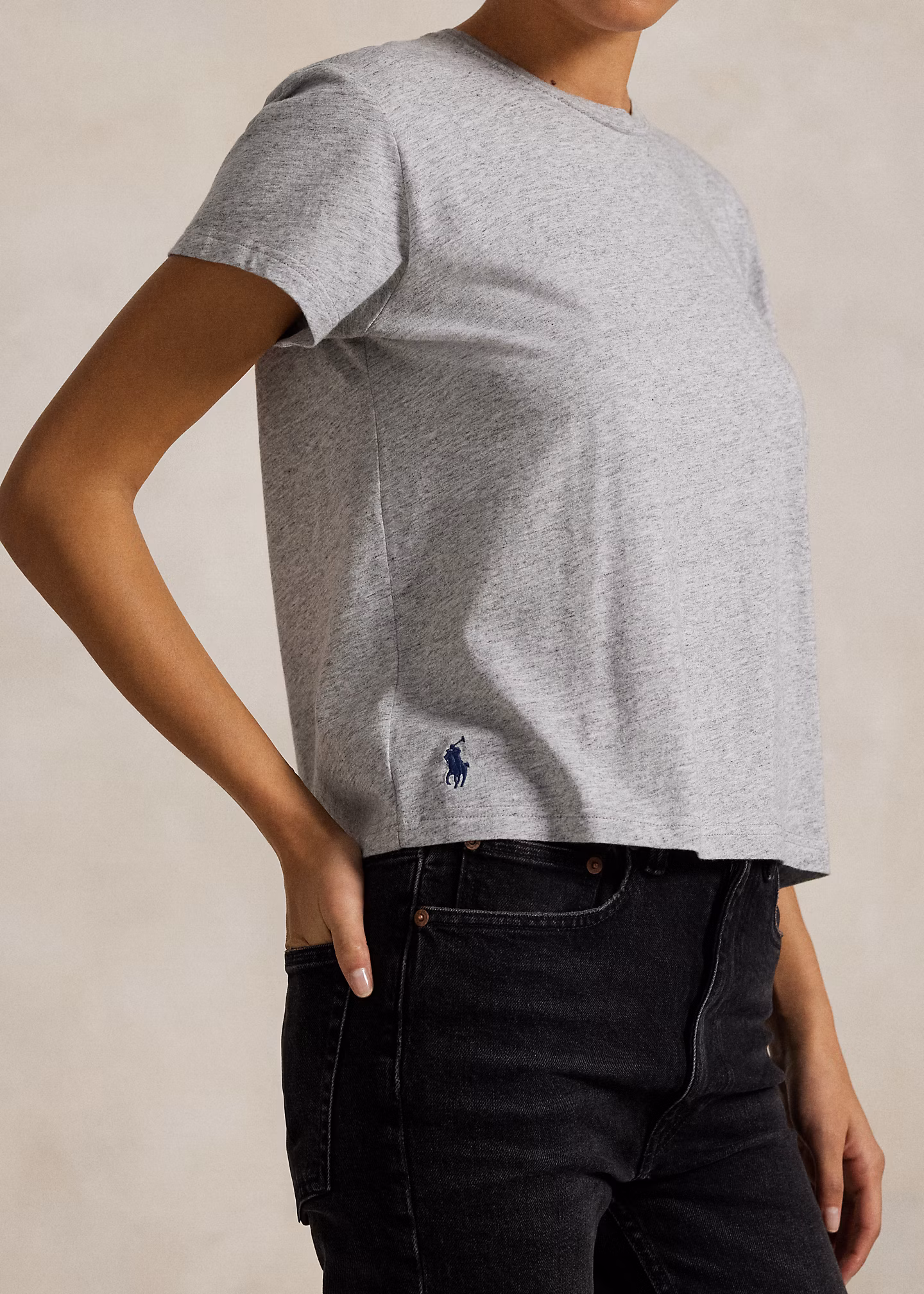 Classic-Shrunken-Fit T-Shirt aus Jersey - RALPH LAUREN OUTLET