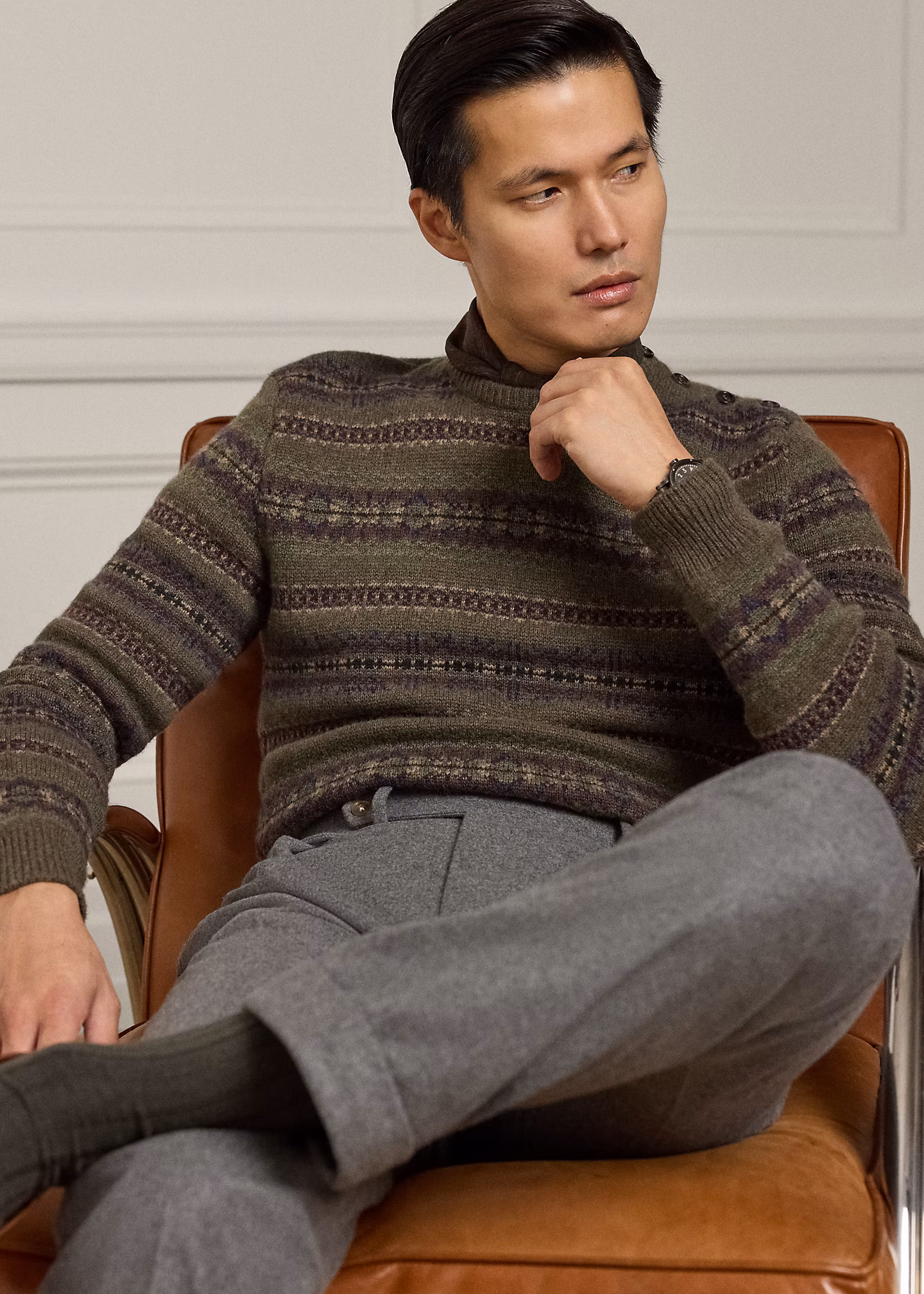 Fair-Isle-Kaschmirpullover mit Wolle - RALPH LAUREN OUTLET