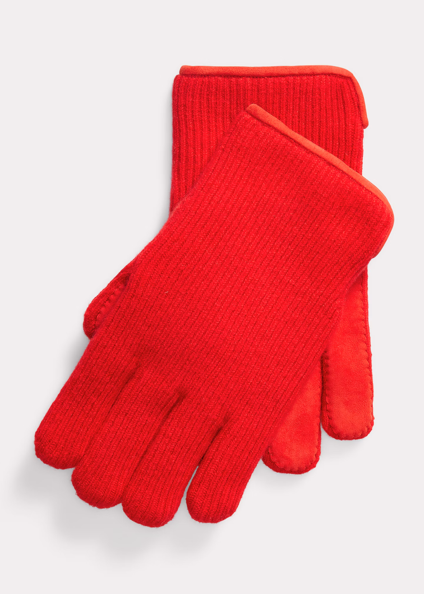 Kaschmir- und Lammwildleder-Handschuhe - RALPH LAUREN OUTLET