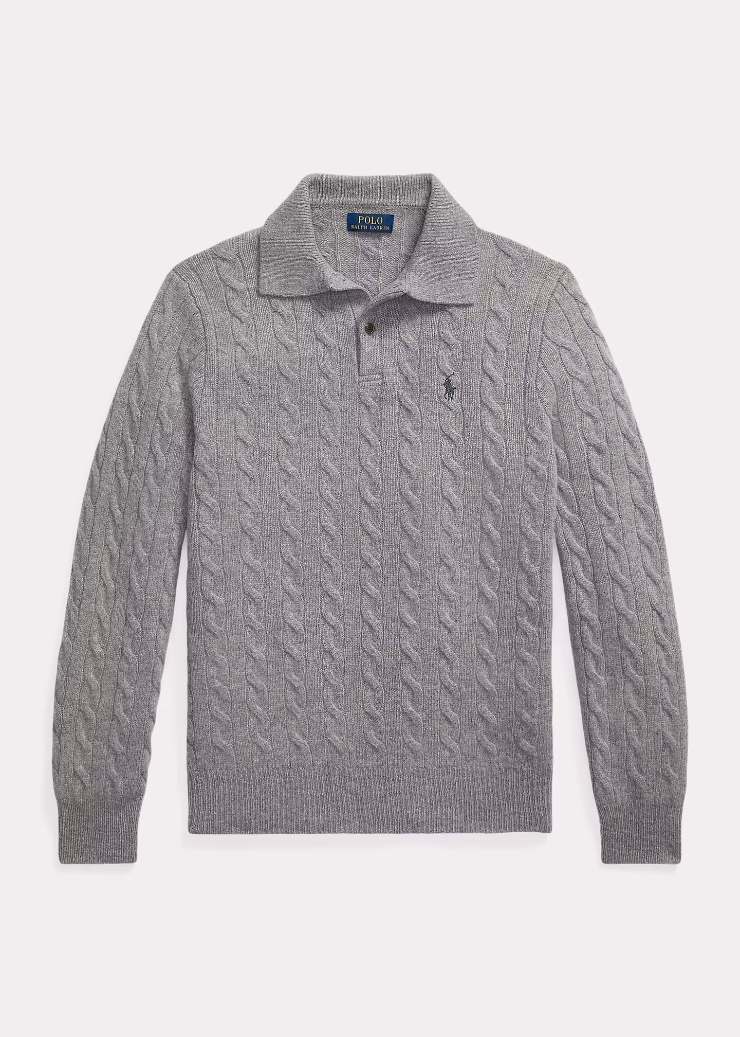 Woll-Kaschmir-Pullover mit Zopfmuster - RALPH LAUREN OUTLET