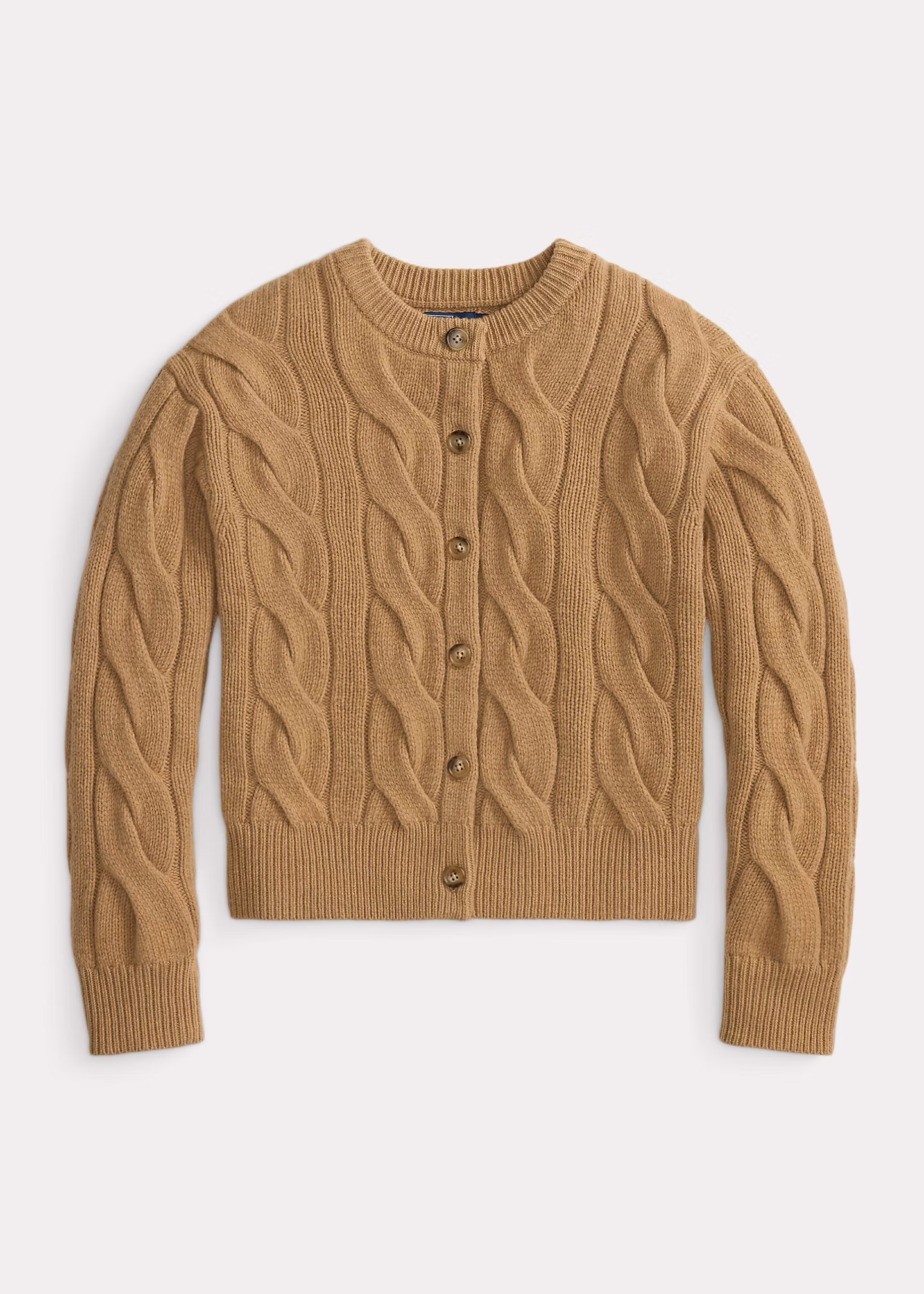 Woll-Kaschmir-Cardigan mit Zopfmuster - RALPH LAUREN OUTLET