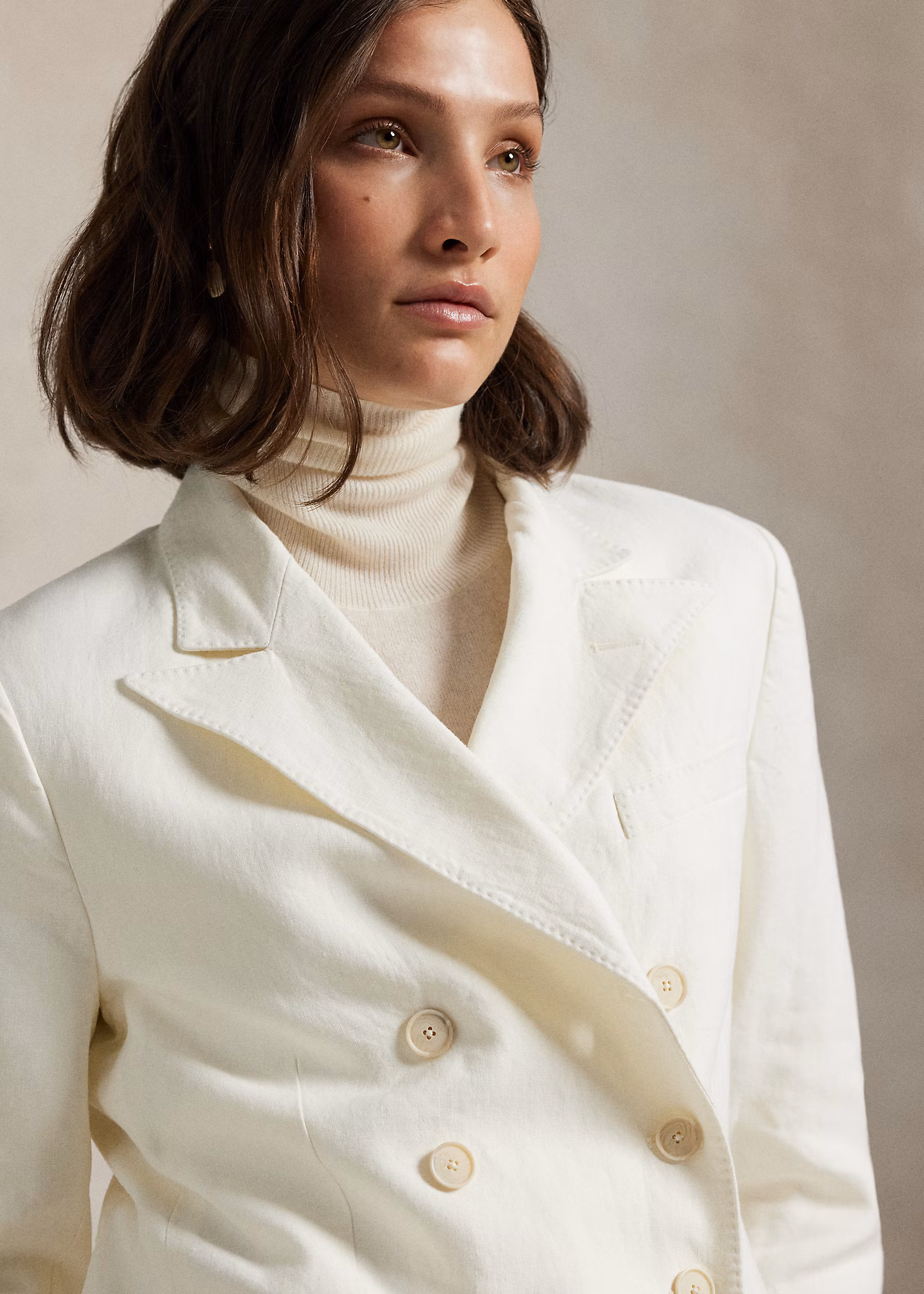 Zweireihiger Blazer aus Hanf - RALPH LAUREN OUTLET