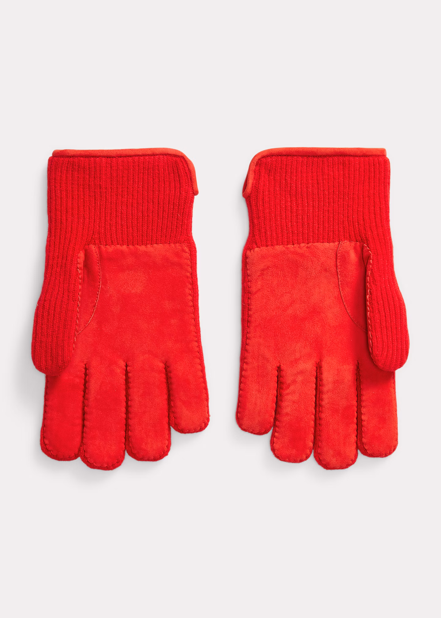 Kaschmir- und Lammwildleder-Handschuhe - RALPH LAUREN OUTLET