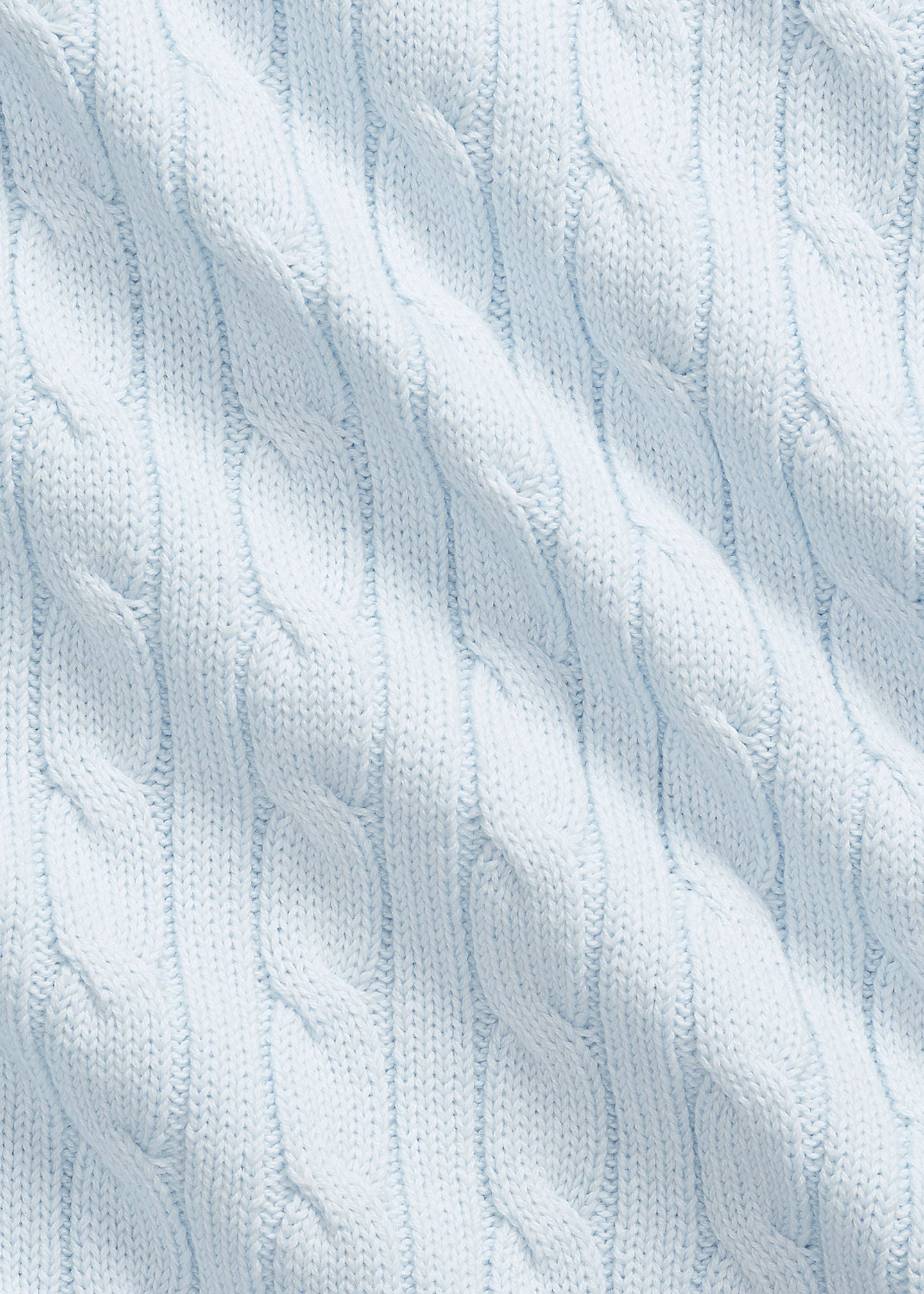 Baumwoll-Babydecke mit Zopfmuster - RALPH LAUREN OUTLET