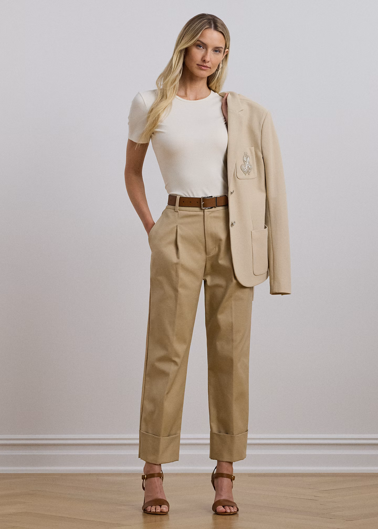 T-Shirt aus Baumwollstretch - RALPH LAUREN OUTLET