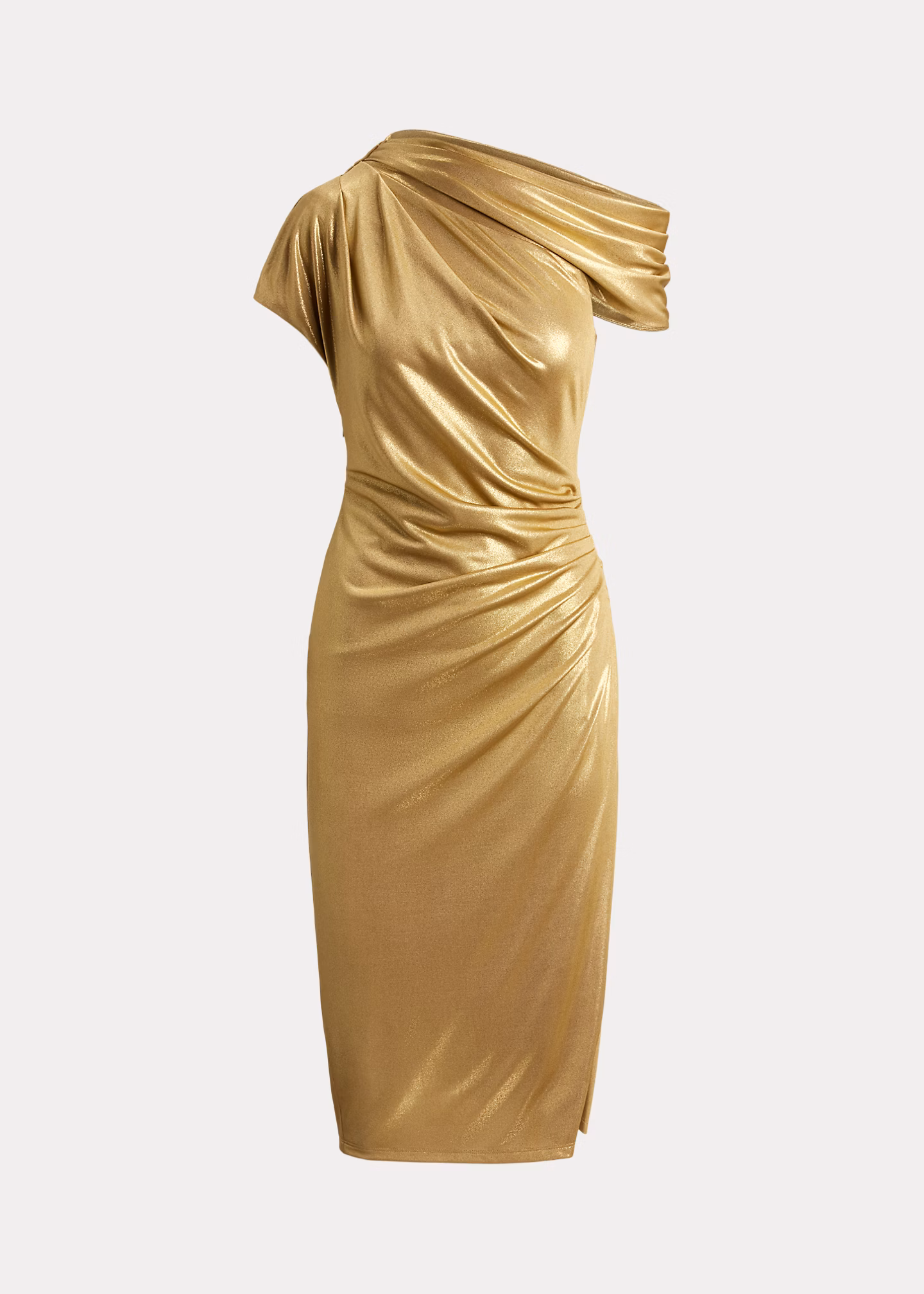 Schulterfreies Metallic-Cocktailkleid - RALPH LAUREN OUTLET