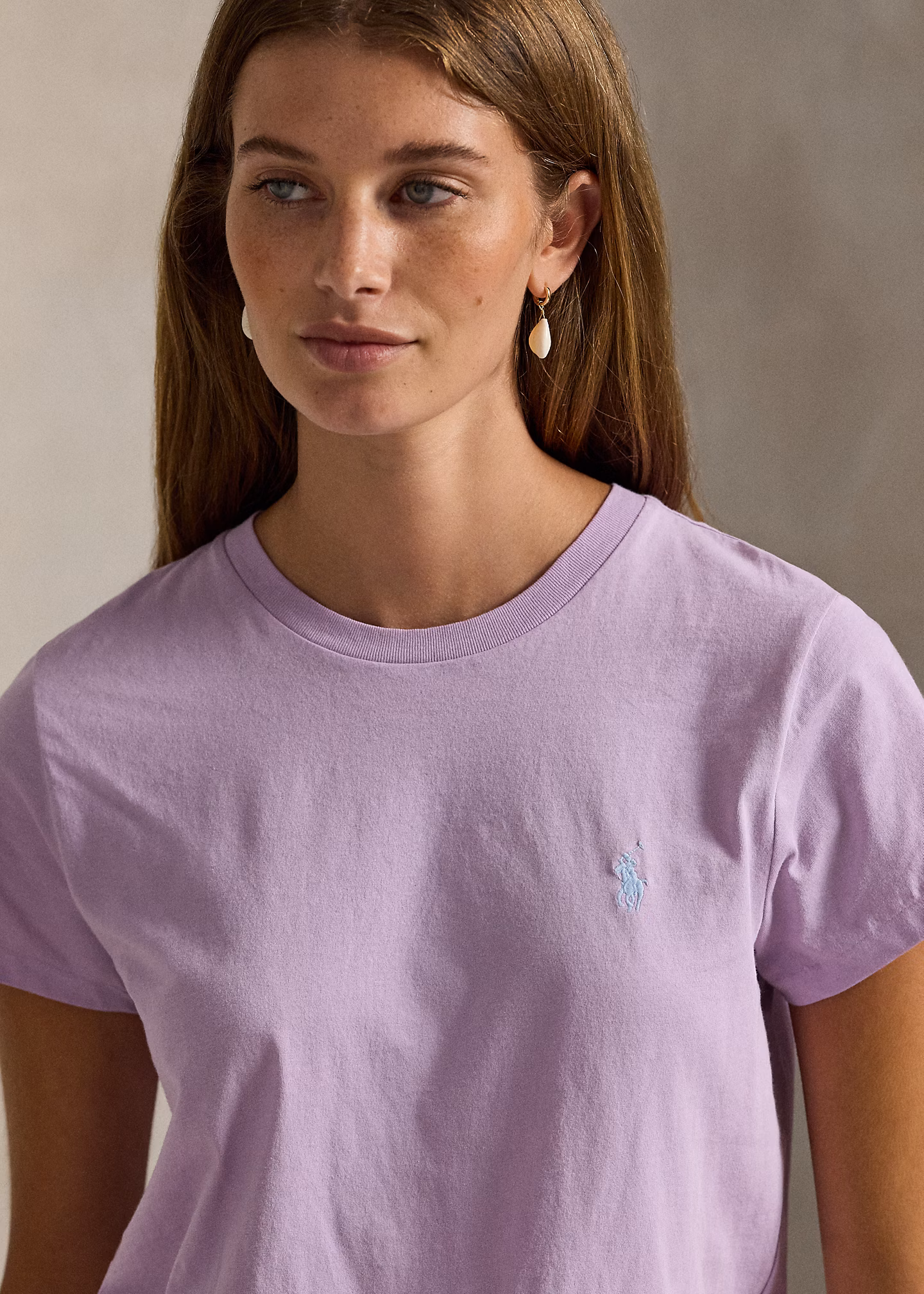 Classic-Fit Rundhals-T-Shirt aus Jersey - RALPH LAUREN OUTLET