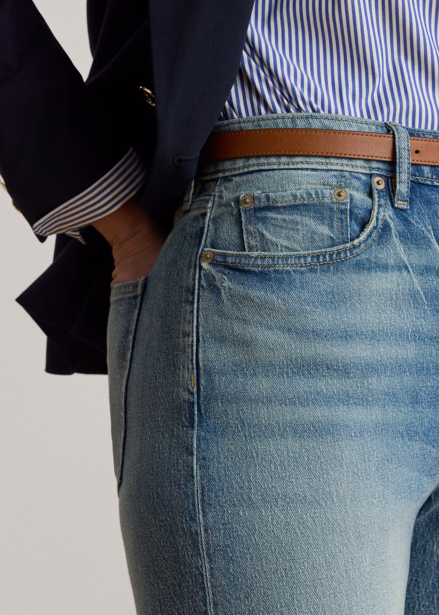 Straight-Fit Jeans mit weitem Bein - RALPH LAUREN OUTLET