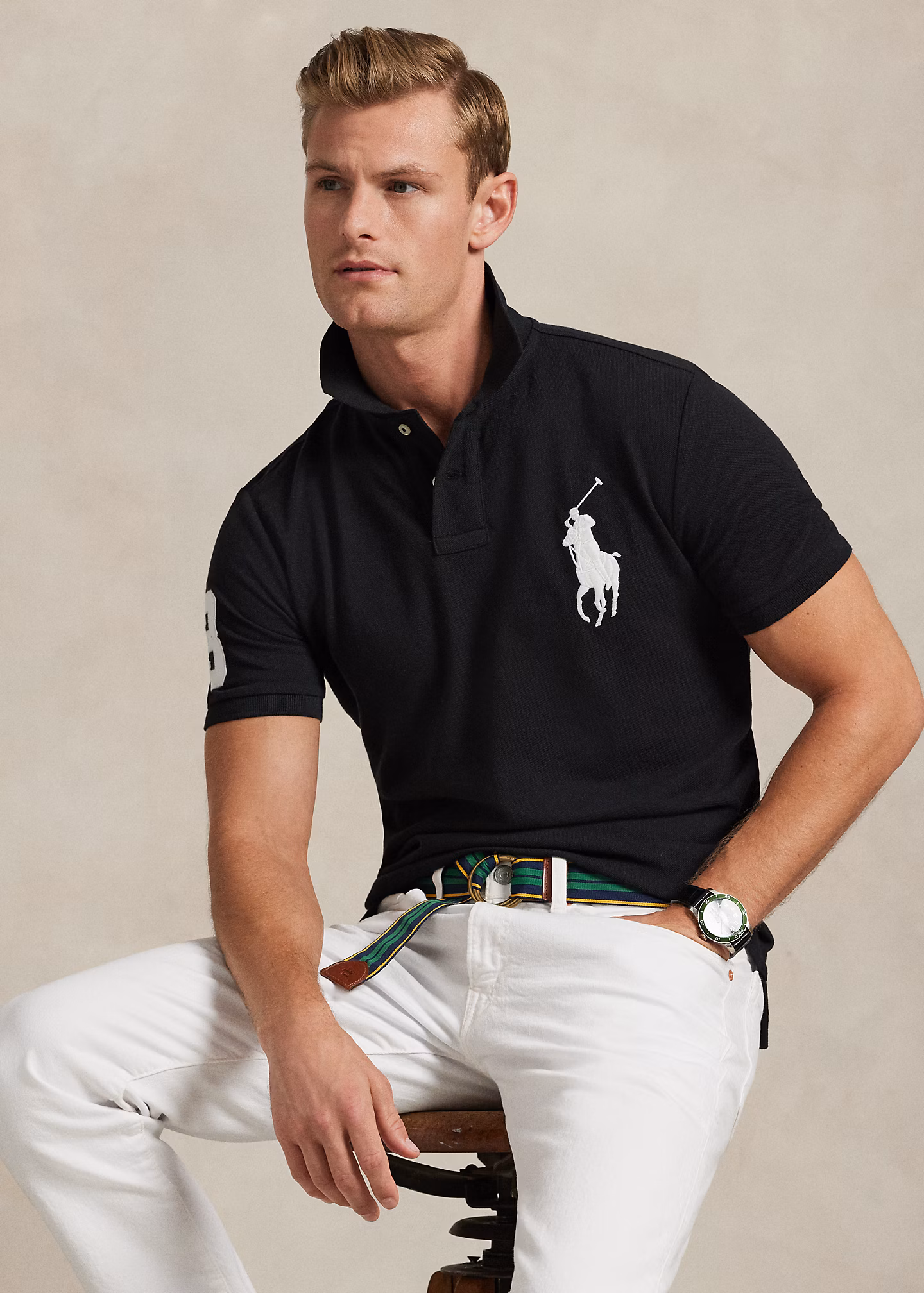 Custom-Slim-Fit Polo aus Piqué - RALPH LAUREN OUTLET