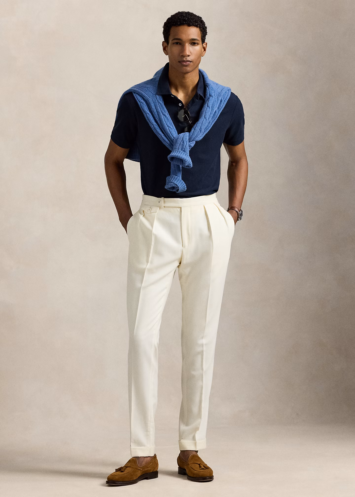 Standard-Fit Poloshirt aus Waben-Piqué - RALPH LAUREN OUTLET