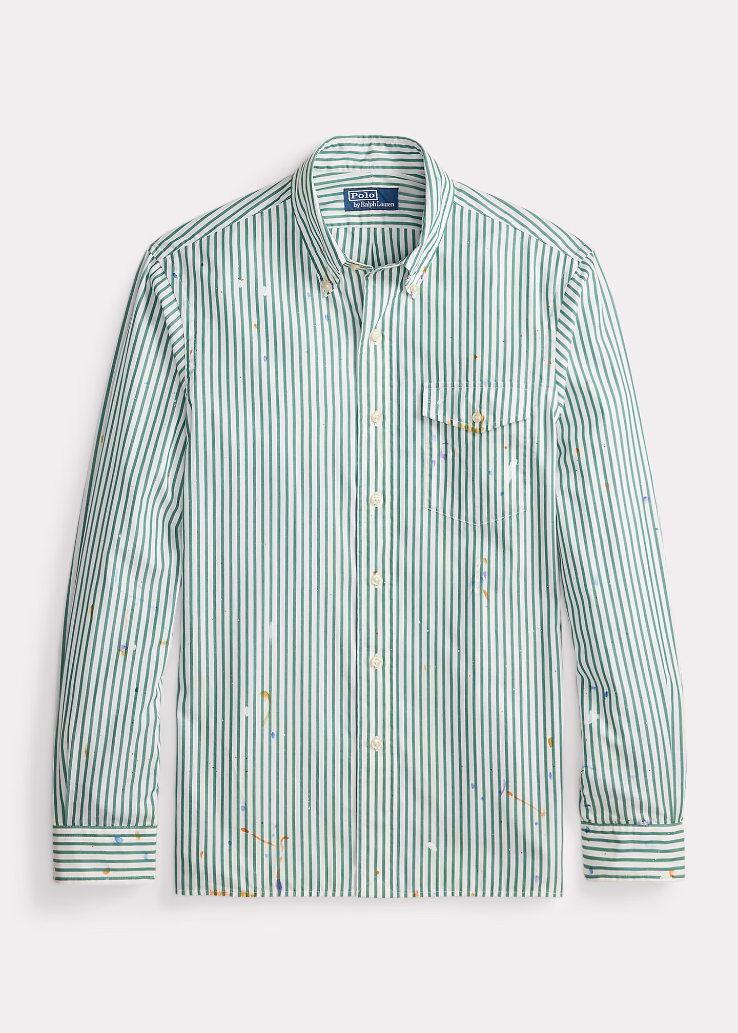 Gestreiftes Hemd mit Farbspritzern - RALPH LAUREN OUTLET