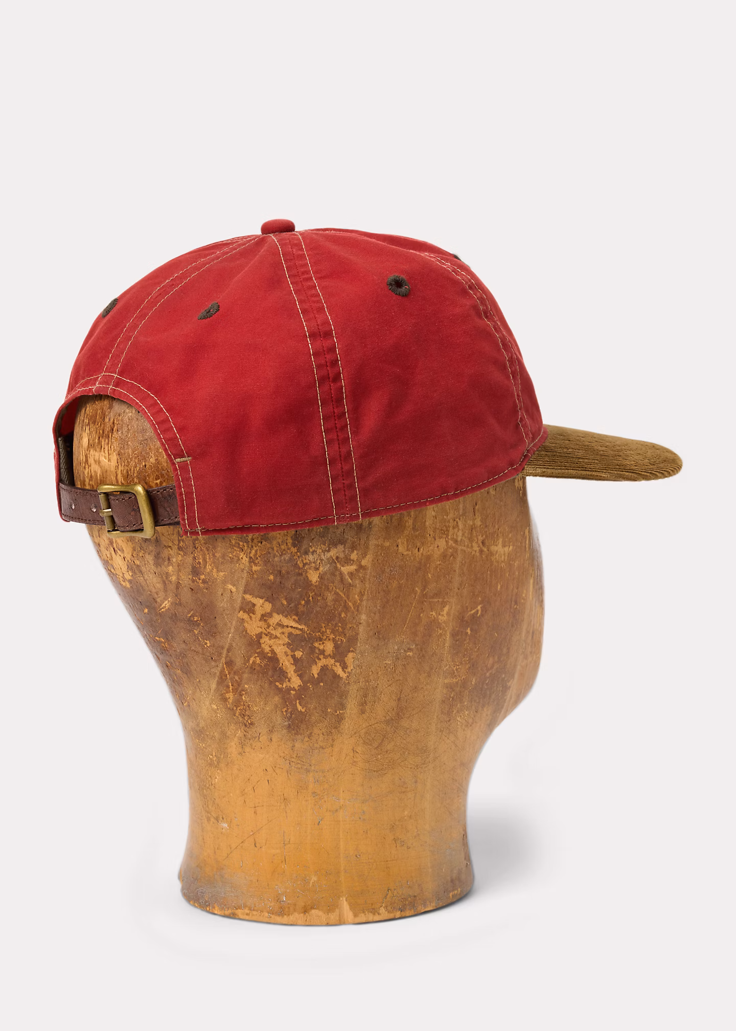 Wachstuch-Kappe mit Kordsamtschirm - RALPH LAUREN OUTLET