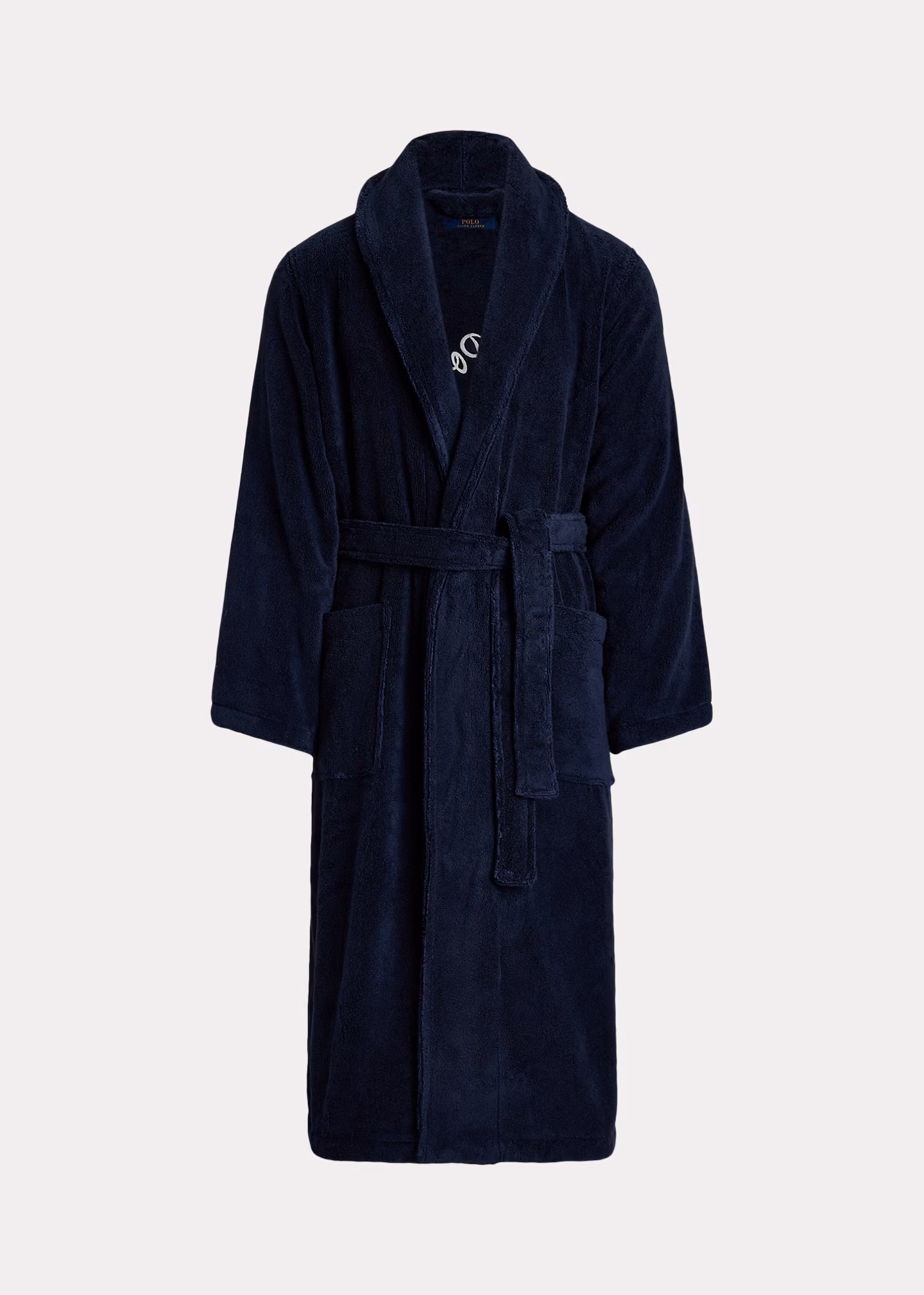 Baumwollfrottee-Bademantel mit Logo - RALPH LAUREN OUTLET